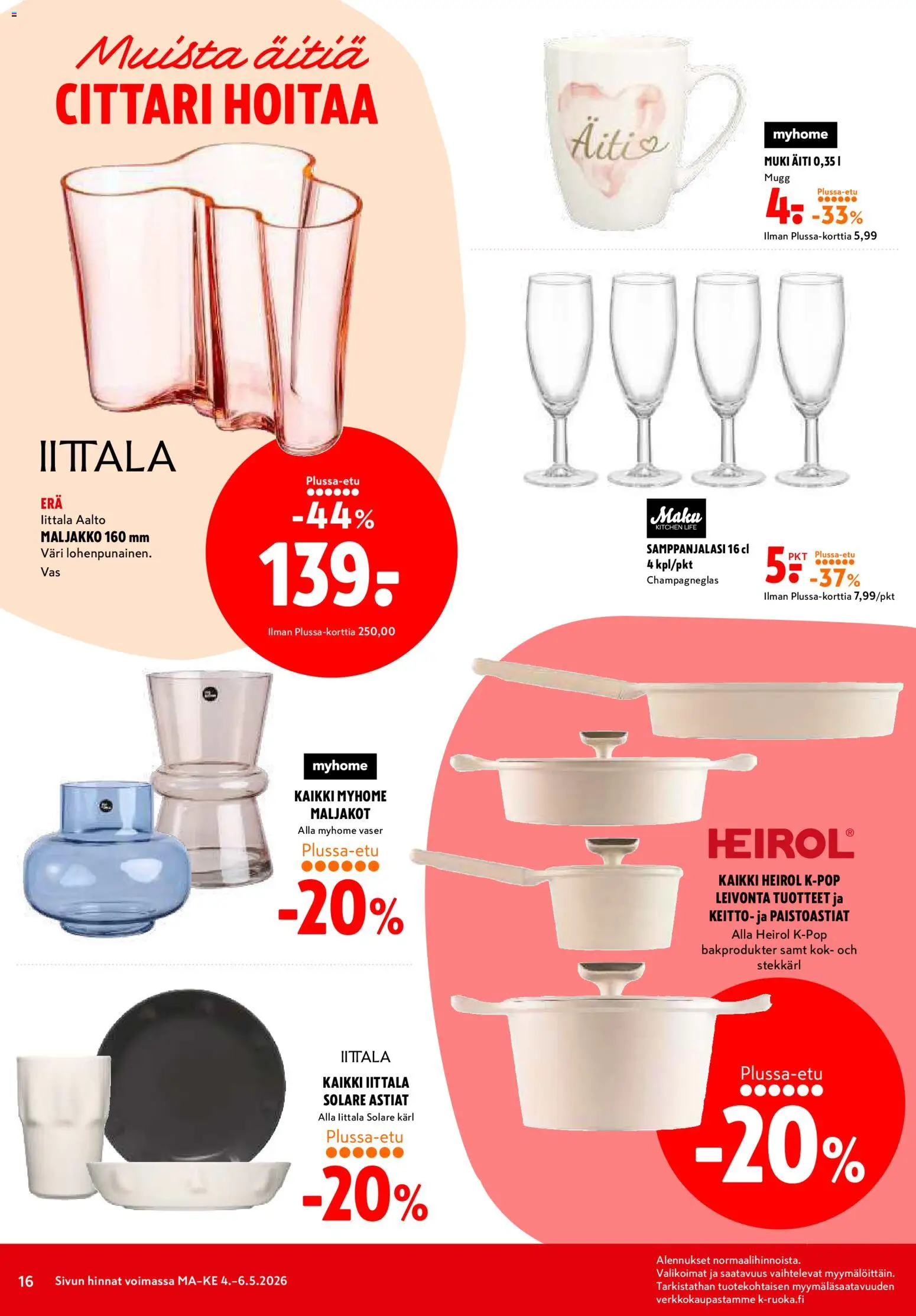 K-Citymarket tarjoukset – voimassa 04.05.2026 alkaen | Sivu: 16