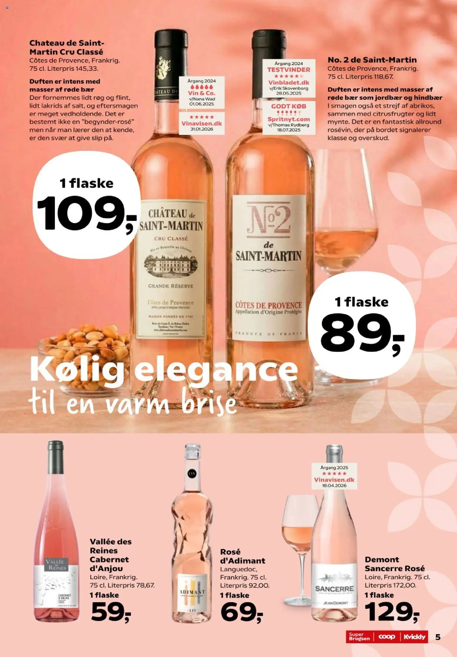 Super Brugsen tilbudsavis – gyldig fra 29.05.2026 | Side: 45 | Produkter: Vin, Jordbær, Lakrids, Hindbær