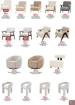 Pogląd oferty "Bodzio Katalog" - ważna od 01.04.2026 | Strona: 91 | Produkty: Cappuccino, Fotel