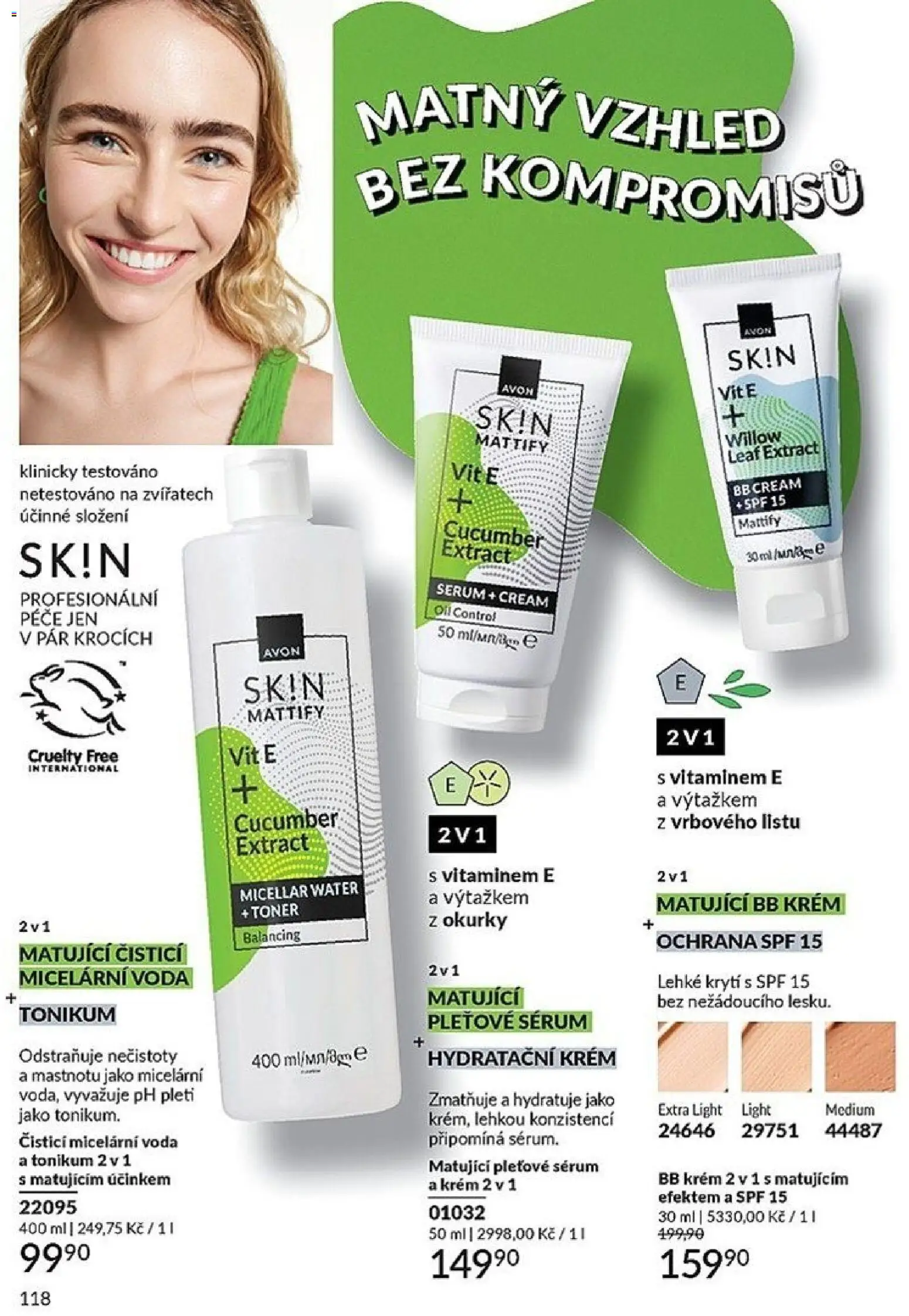 Avon Katalog 04/2026 od 01.04.2026 | Strana: 118 | Produkty: Voda, Sérum, Krém, Okurky