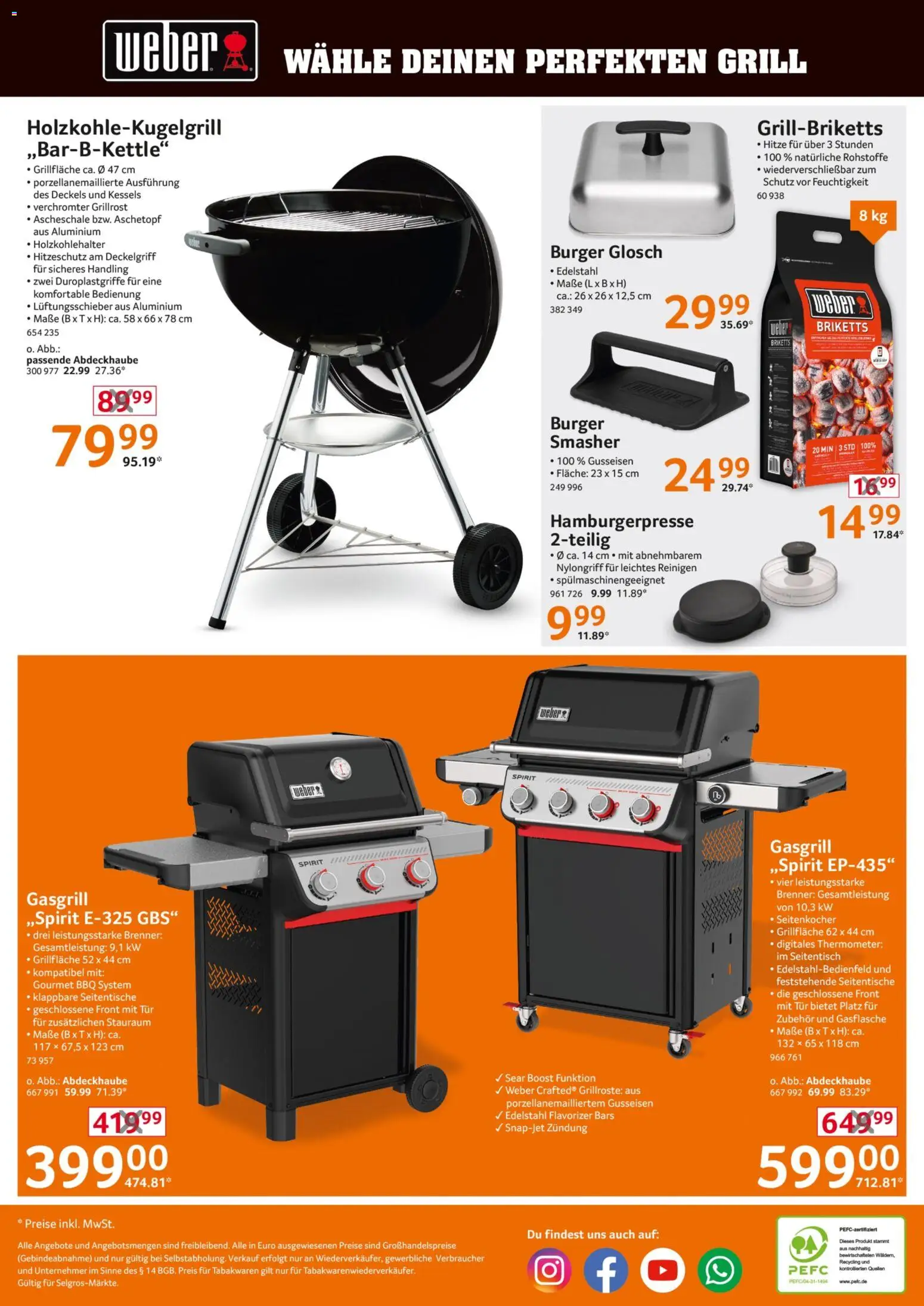 Selgros Non Food – gültig ab 04.06.2026 | Seite: 24 | Produkte: Grill, Thermometer, Tür, Burger