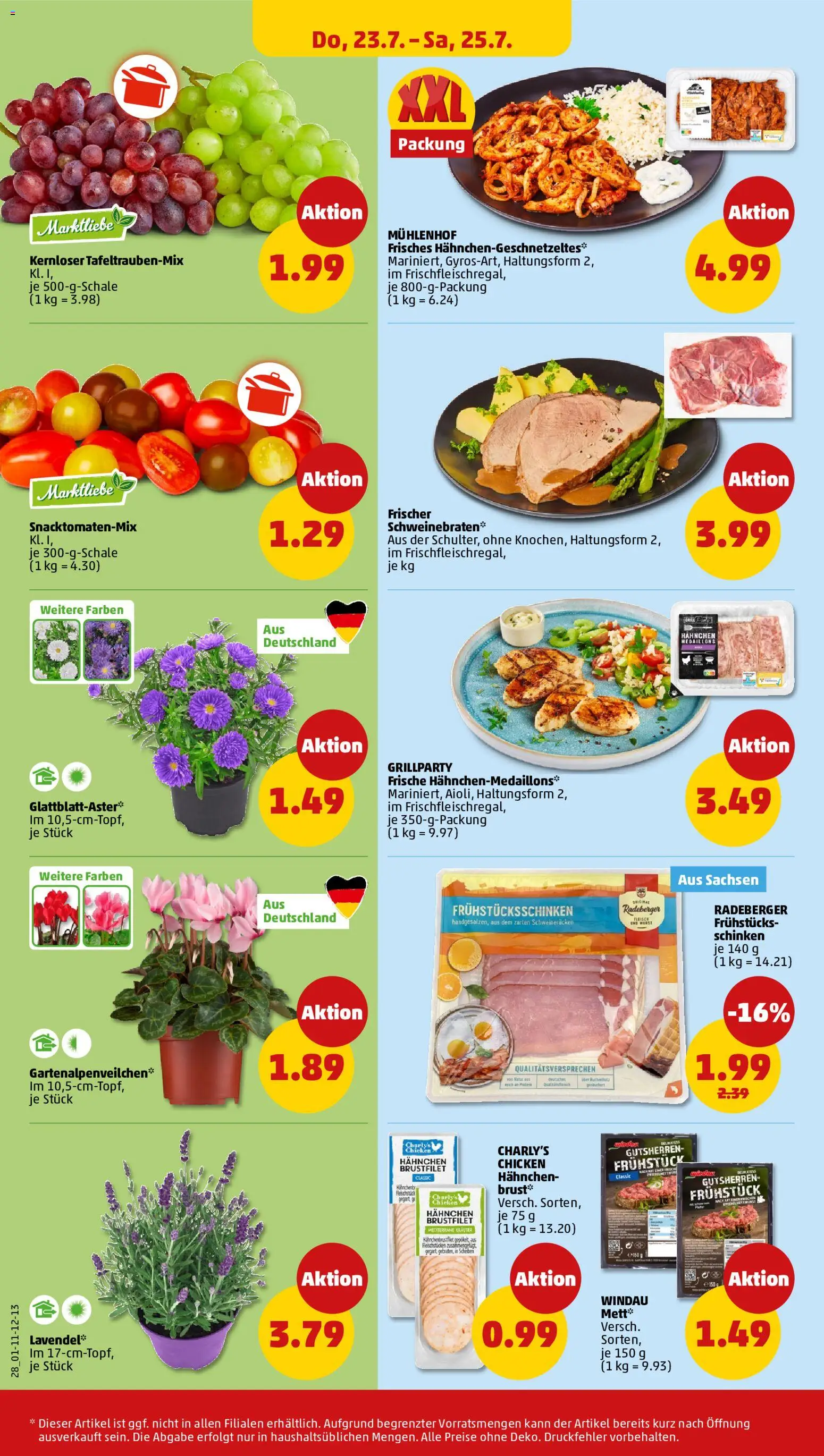 Penny Prospekt – gültig ab 20.07.2026 | Seite: 32 | Produkte: Hahnchen, Schweinerucken, Schinken