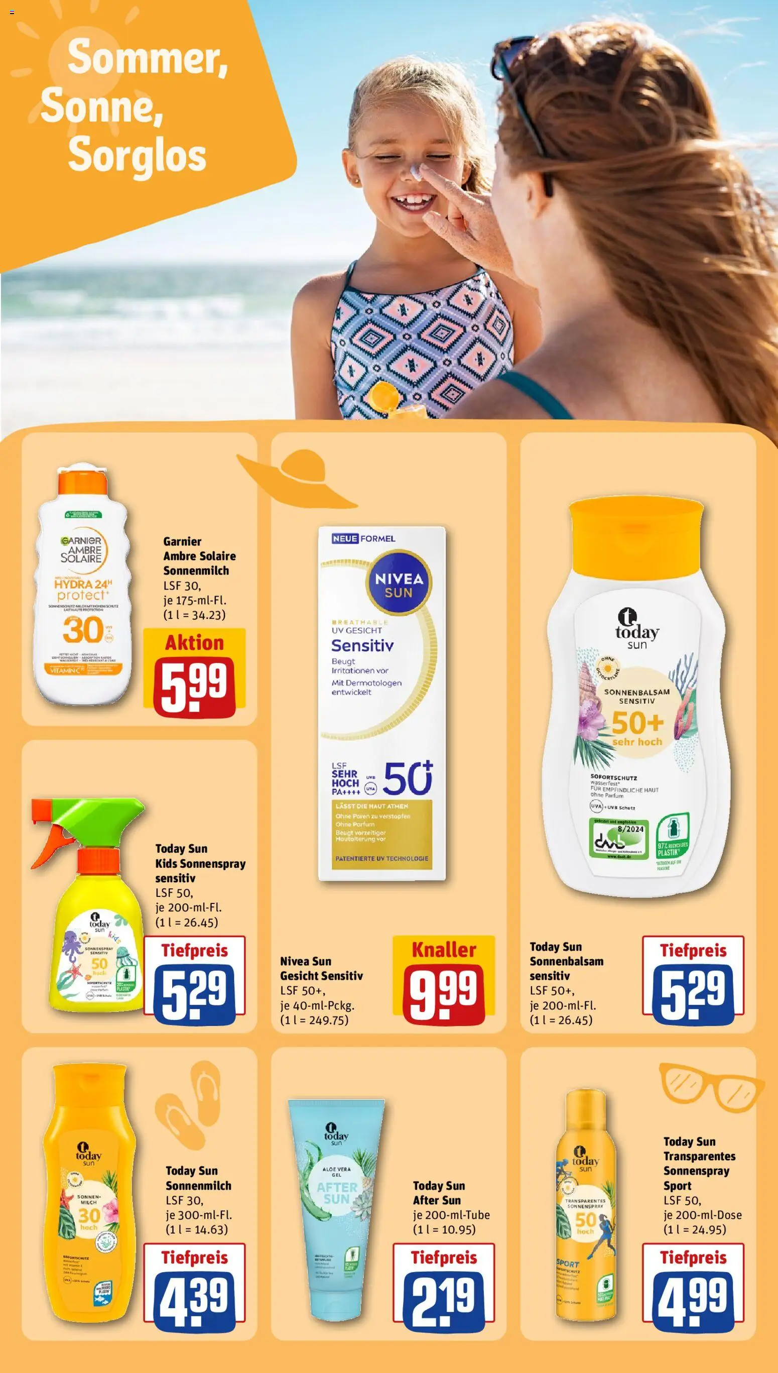 Rewe Prospekt – gültig ab 08.06.2026 | Seite: 19 | Produkte: Milch, Parfüm, After Sun