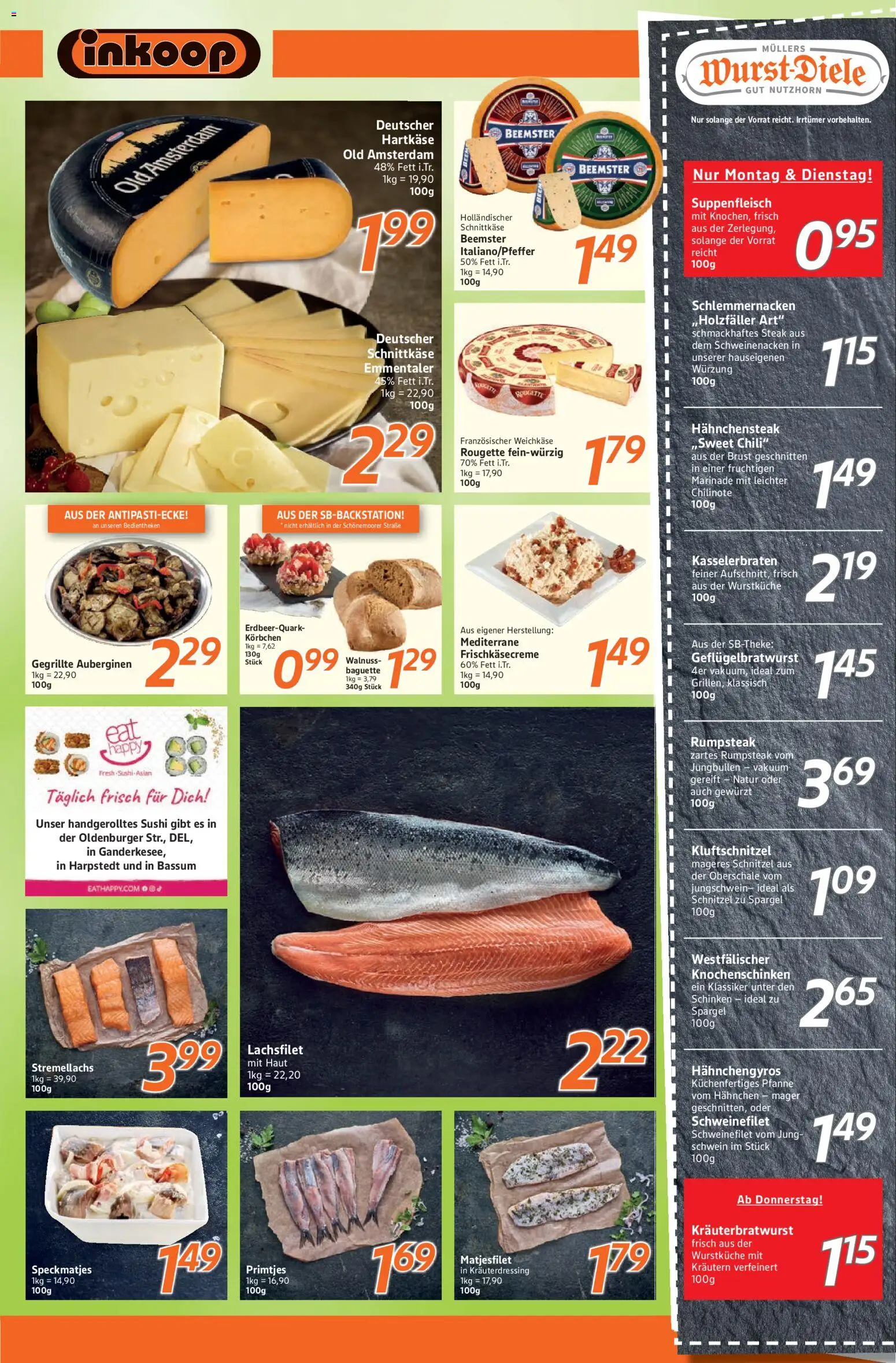 Inkoop Prospekt – gültig ab 15.06.2026 | Seite: 3 | Produkte: Baguette, Spargel, Schweinefilet, Schinken