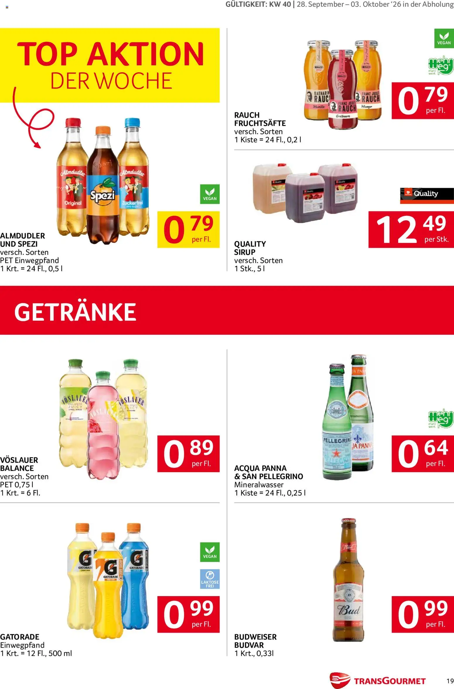 Transgourmet Flugblatt gültig ab 28.09.2026 | Seite: 19