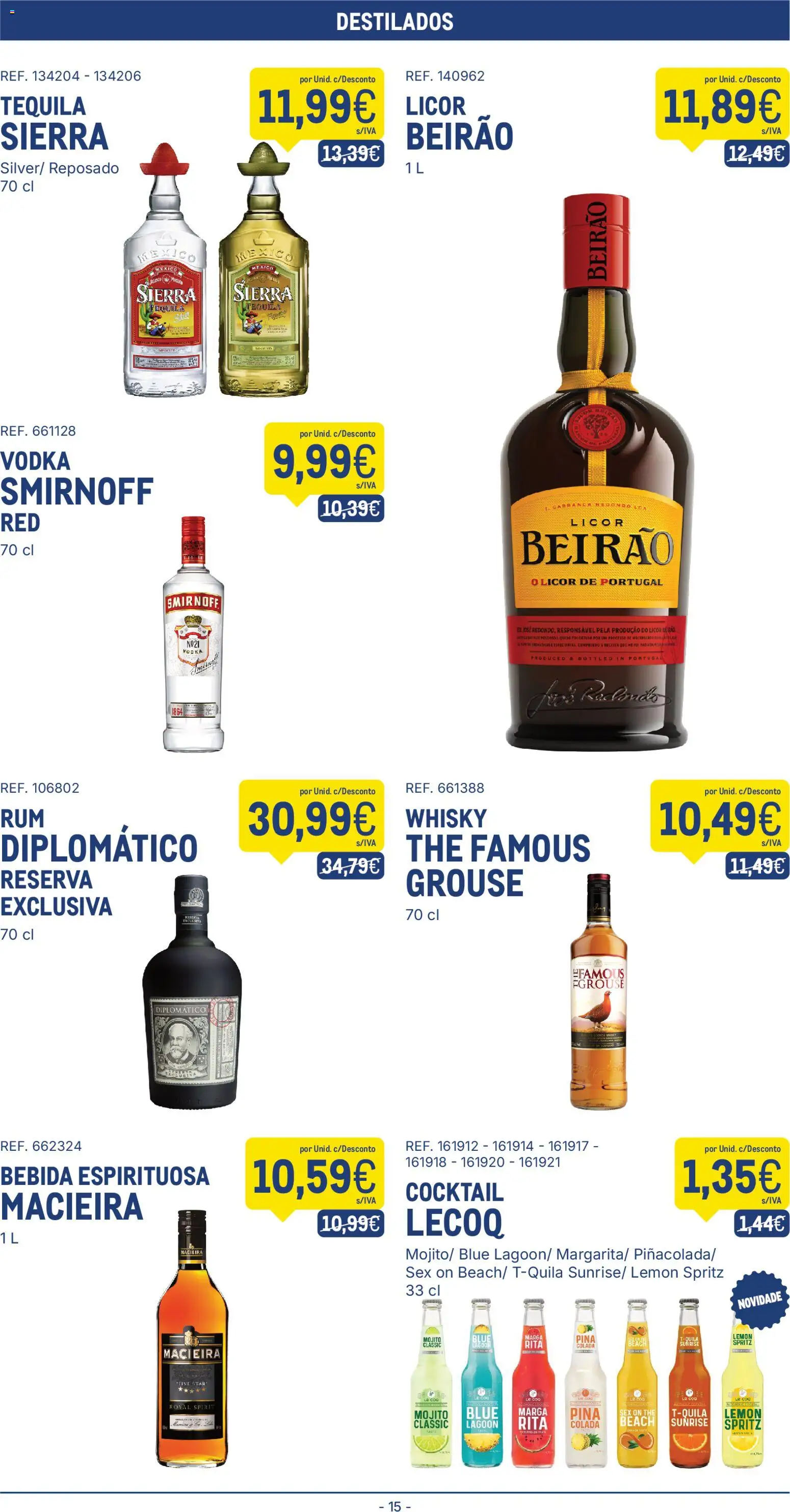 Makro folheto │ válido de 21.04.2026 | Página: 15 | Produtos: Whisky, Licor, Vodka, Bebida