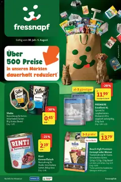 Fressnapf Prospekt ab 30.07.2026 gültig