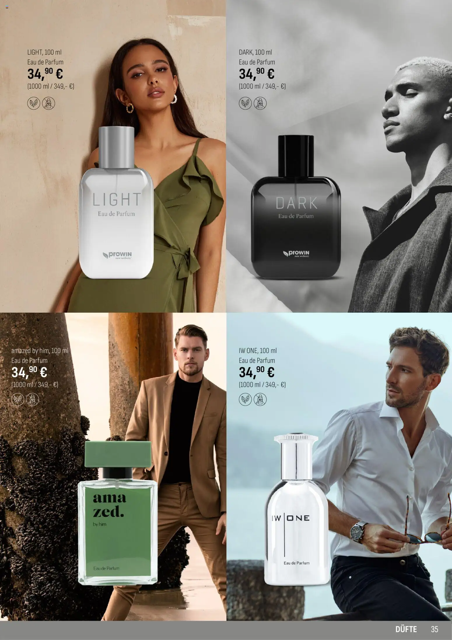 Katalog ProWin New Wellness April / September 2026 – gültig ab 01.04.2026 | Seite: 35 | Produkte: Parfüm, Eau de Parfum