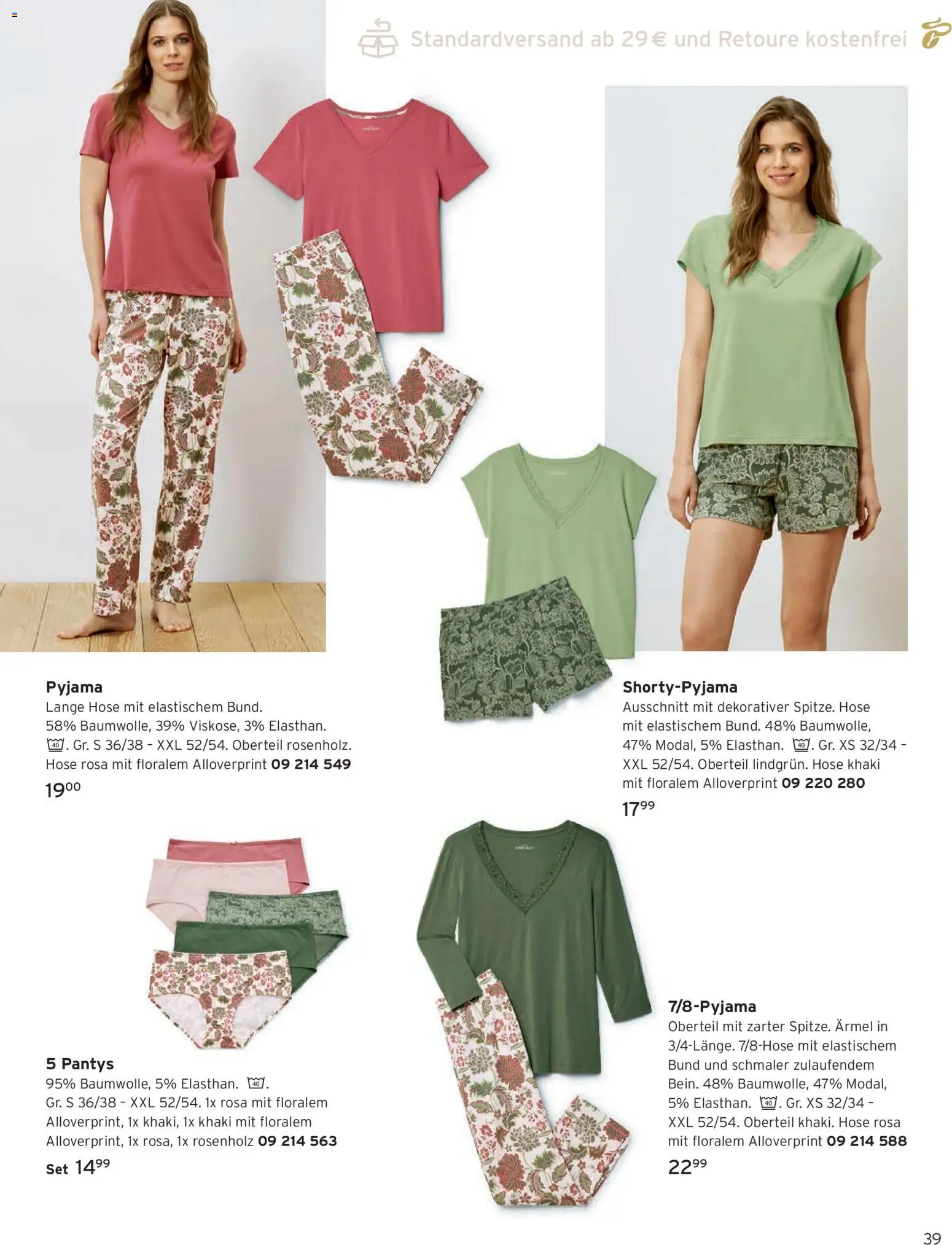 Angebote Tchibo – gültig ab 01.09.2026 | Seite: 39 | Produkte: Hose, Pyjama