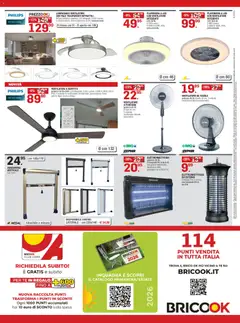 Anteprima del volantino Brico OK volantino valido a partire dal 07.05.2026 | Pagina: 8 | Prodotti: Telecomando, Griglia, Fan, Lampada