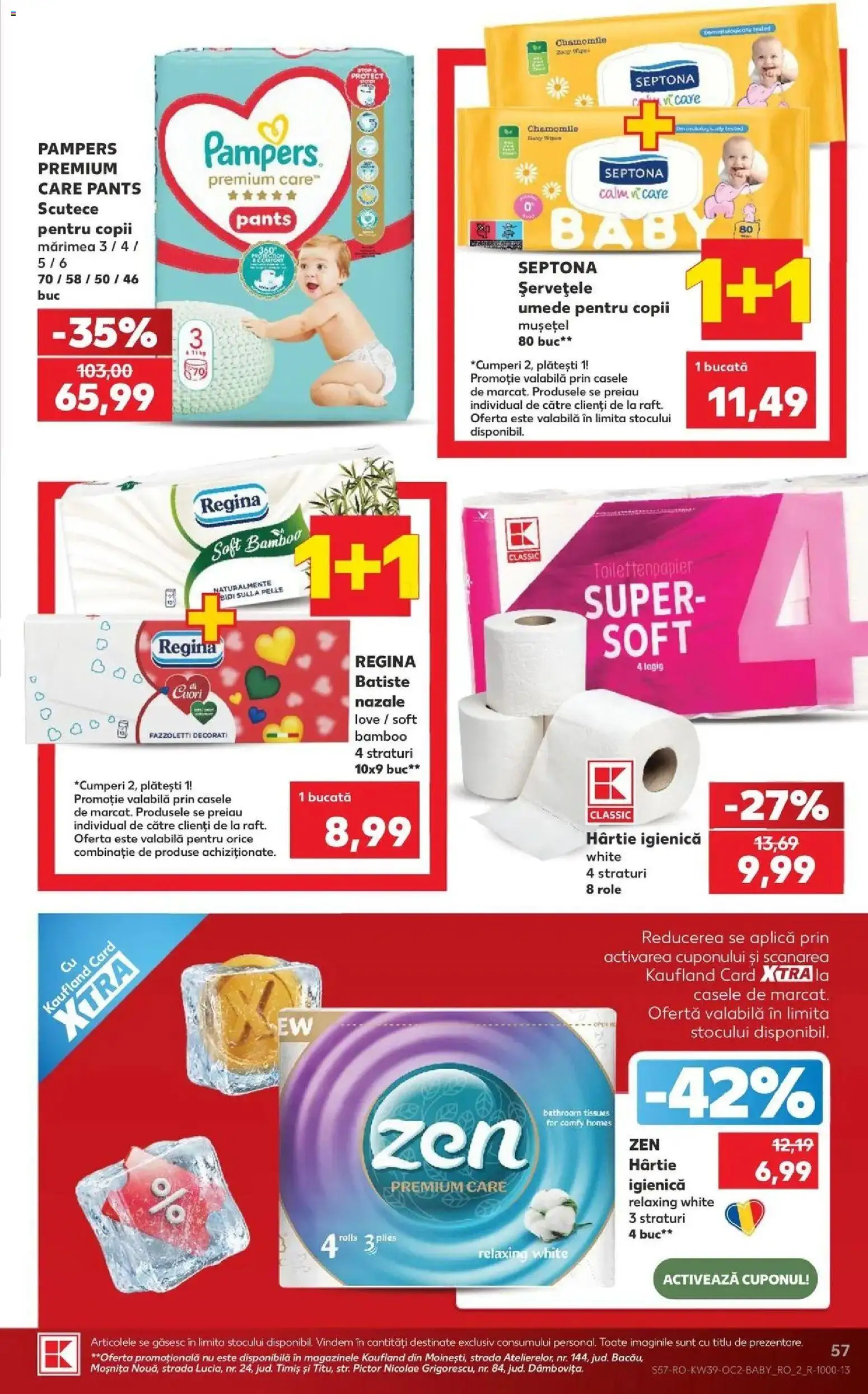Kaufland Codlea 23.09.2026 - Revista si Oferta | Pagină: 57 | Produse: Premium, Aplică, Role, Bamboo
