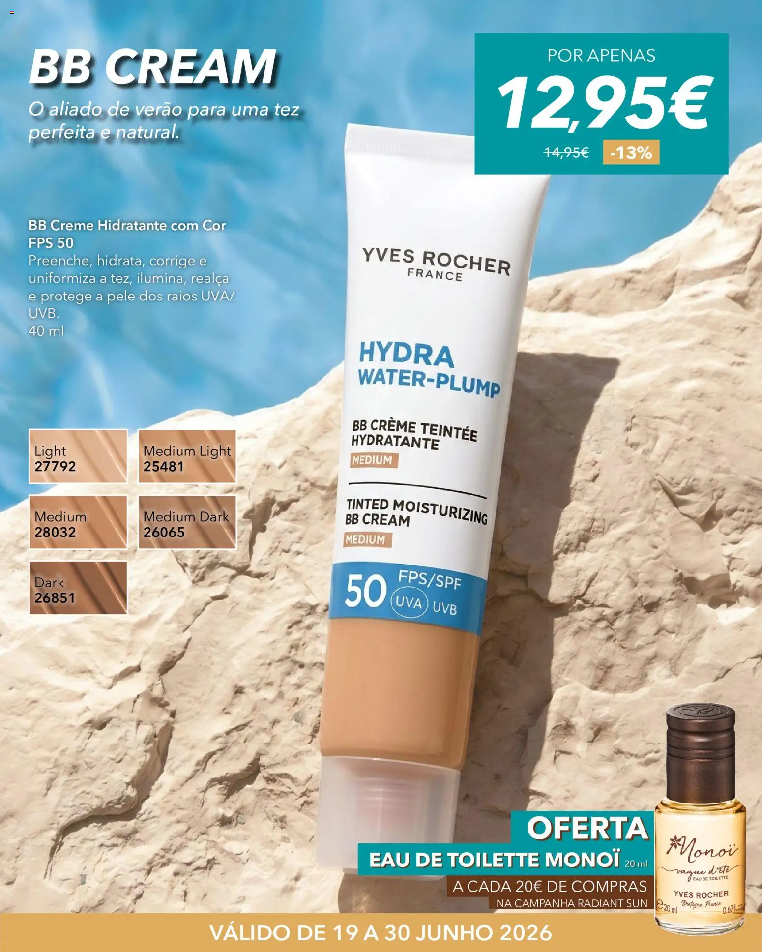 Yves Rocher Radiant sun │ válido de 19/06/2026 | Página: 8 | Produtos: Eau de toilette, Creme