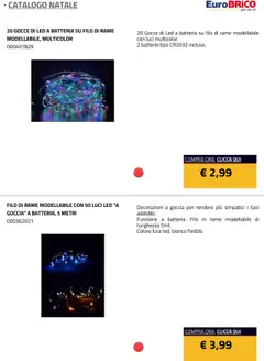 Anteprima del volantino Eurobrico Natale catalogo valido a partire dal 23.07.2025 | Pagina: 12 | Prodotti: Batteria, Batterie, Decorazioni