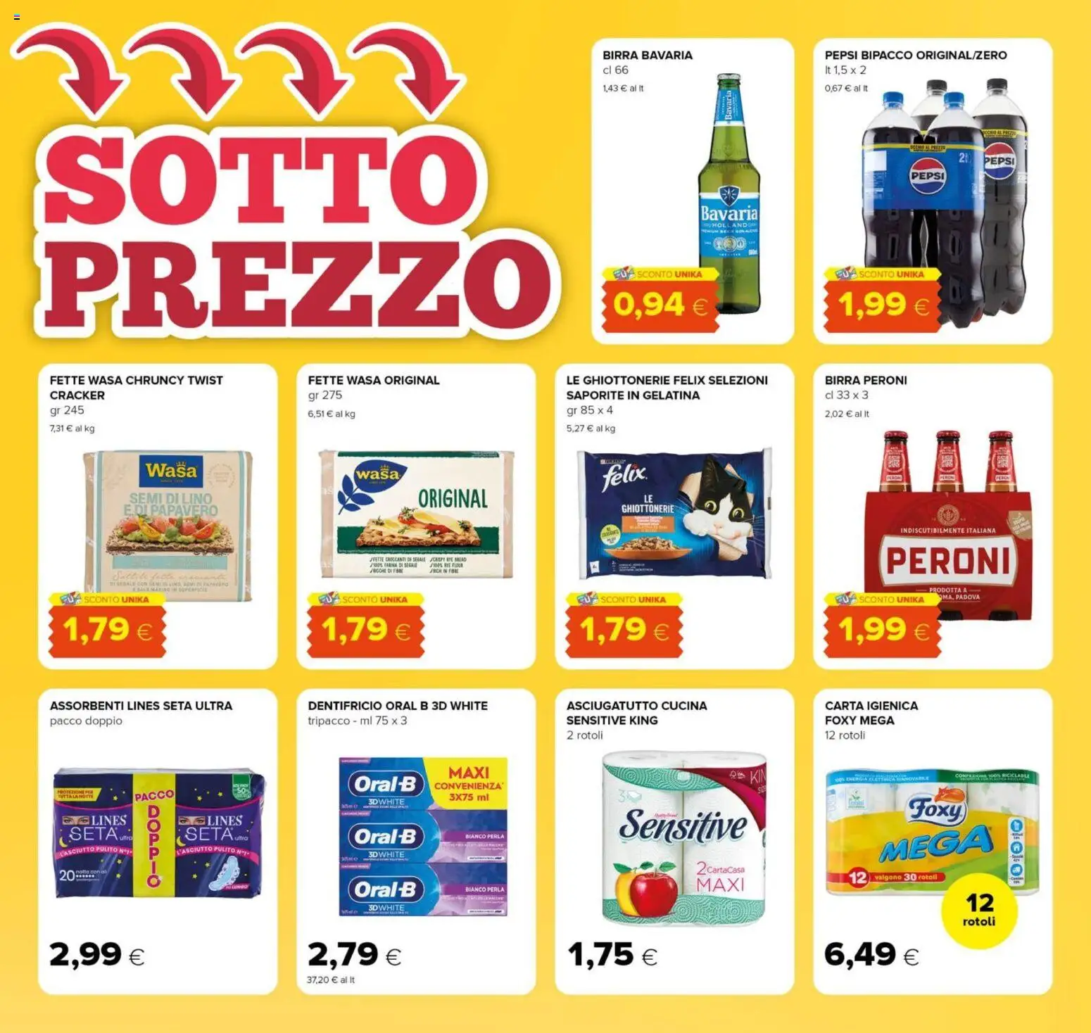 Volantino Tigre del 07.05.2026 | Pagina: 3 | Prodotti: Carta igienica, Dentifricio, Birra, Asciugatutto