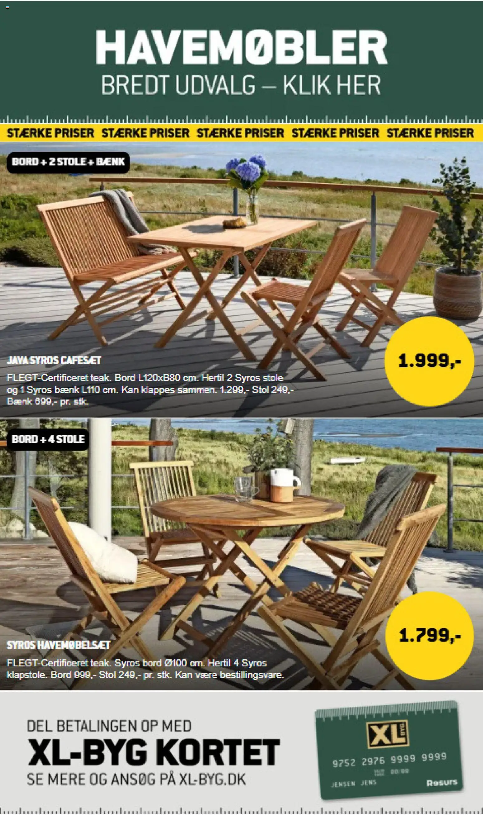 XL-BYG tilbudsavis – gyldig fra 05.06.2026 | Side: 5 | Produkter: Bord, Stol, Havemøbler, Bænk