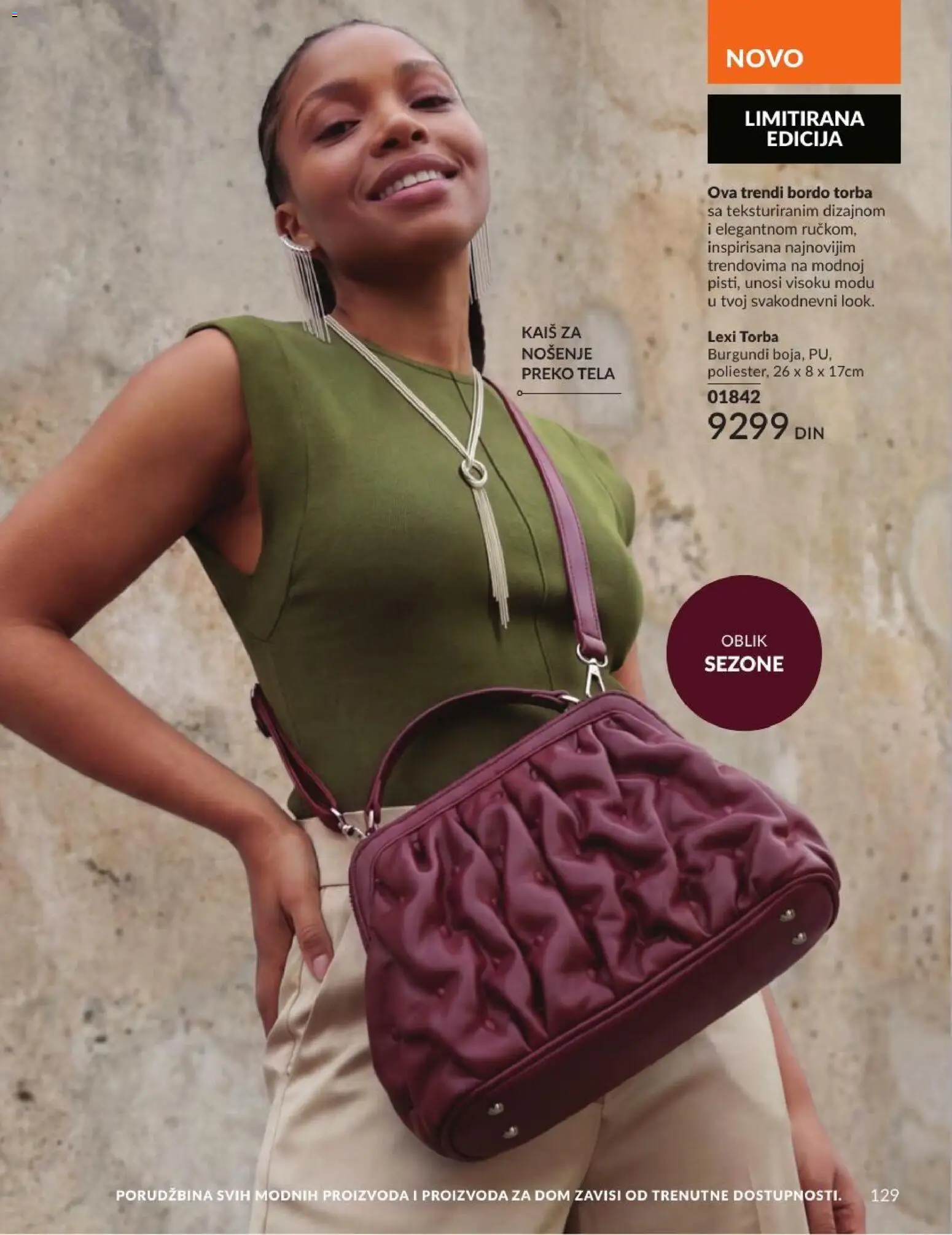 AVON katalog - važi od 01.07.2026 | Strana: 129 | Proizvode: Kaiš, Torba