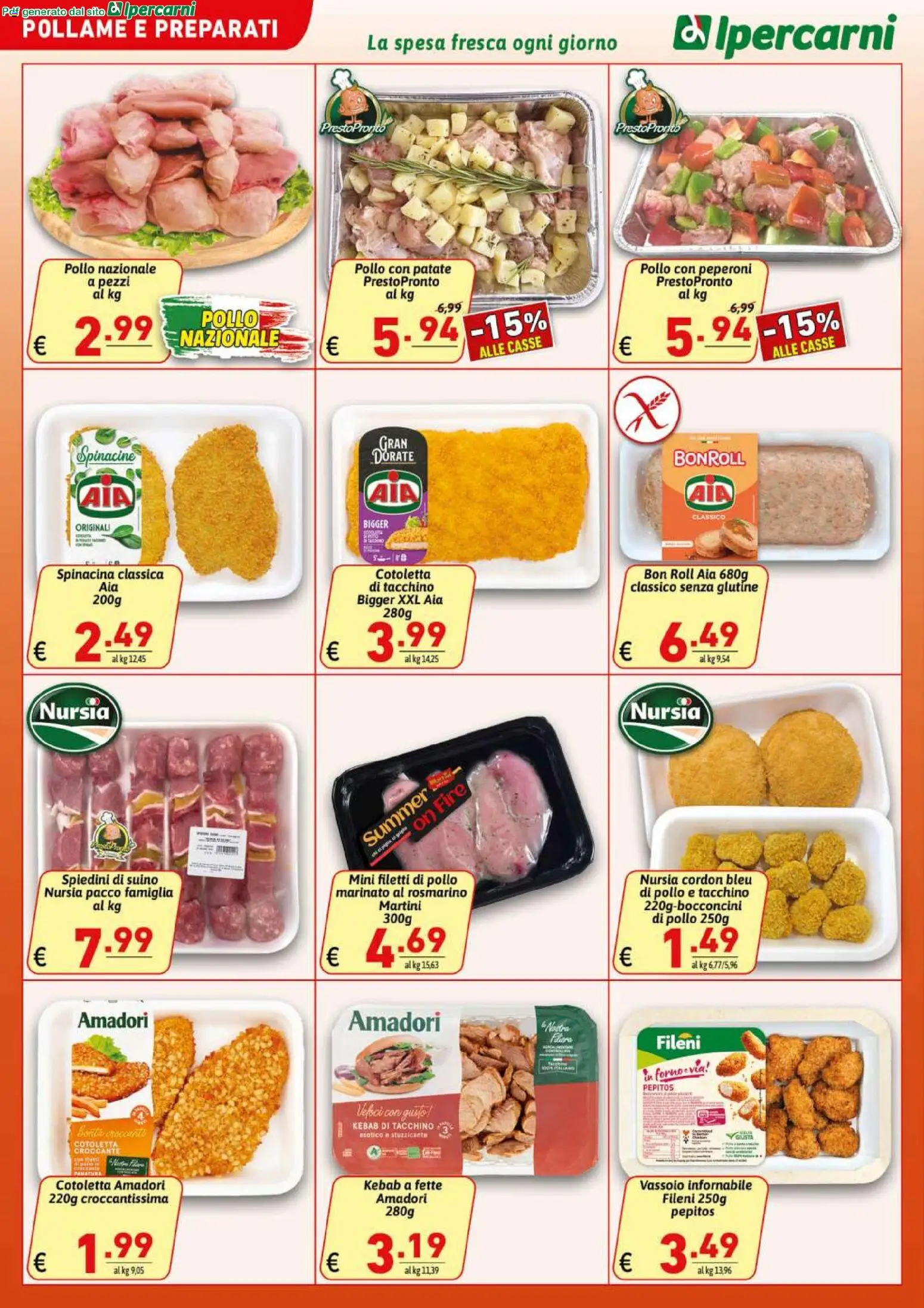 Volantino Ipercarni del 29.04.2026 | Pagina: 4 | Prodotti: Rosmarino, Pollo, Patate, Tacchino