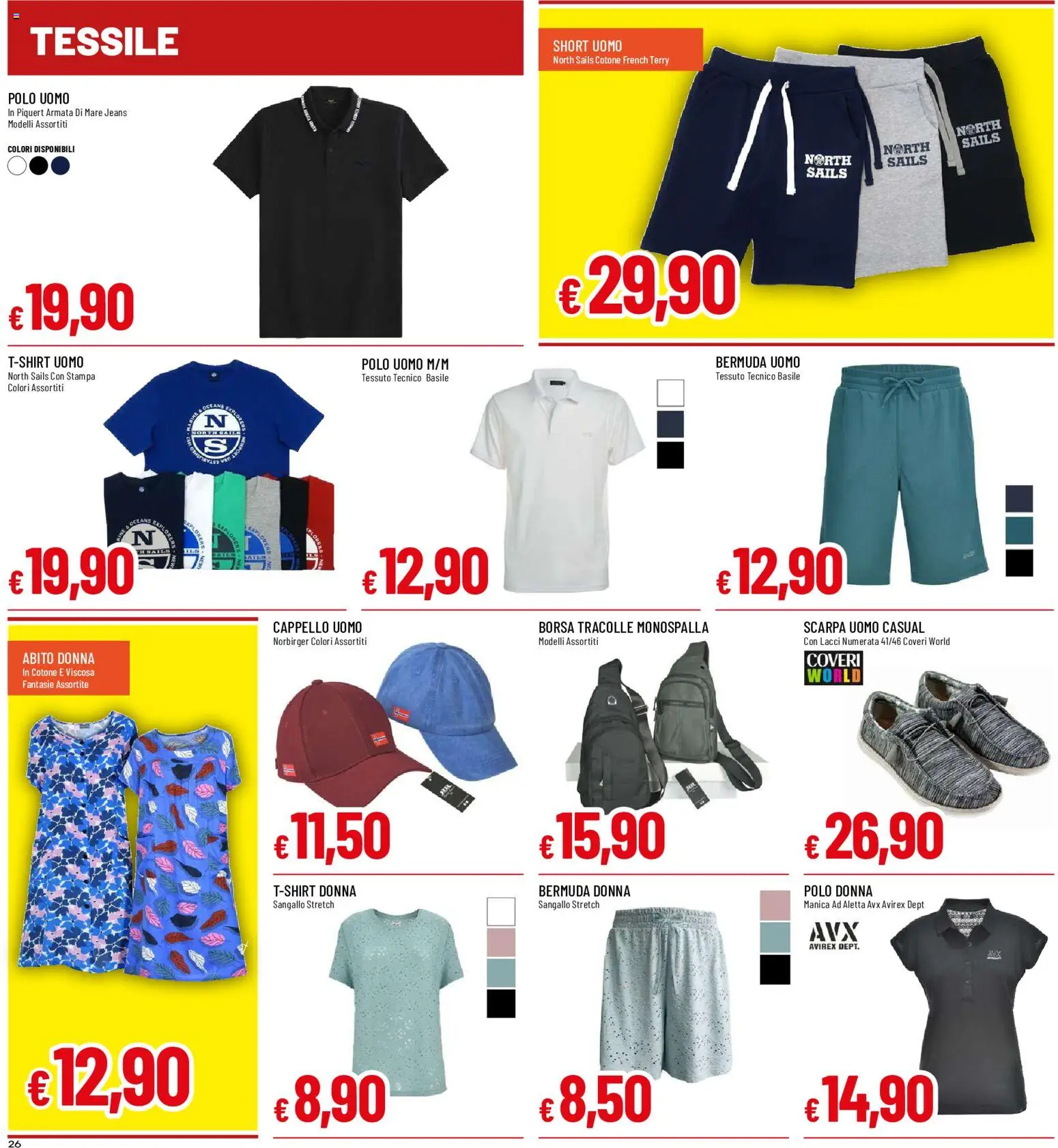 Volantino Galassia del 28.05.2026 | Pagina: 26 | Prodotti: Abito, Jeans, Polo, Borsa