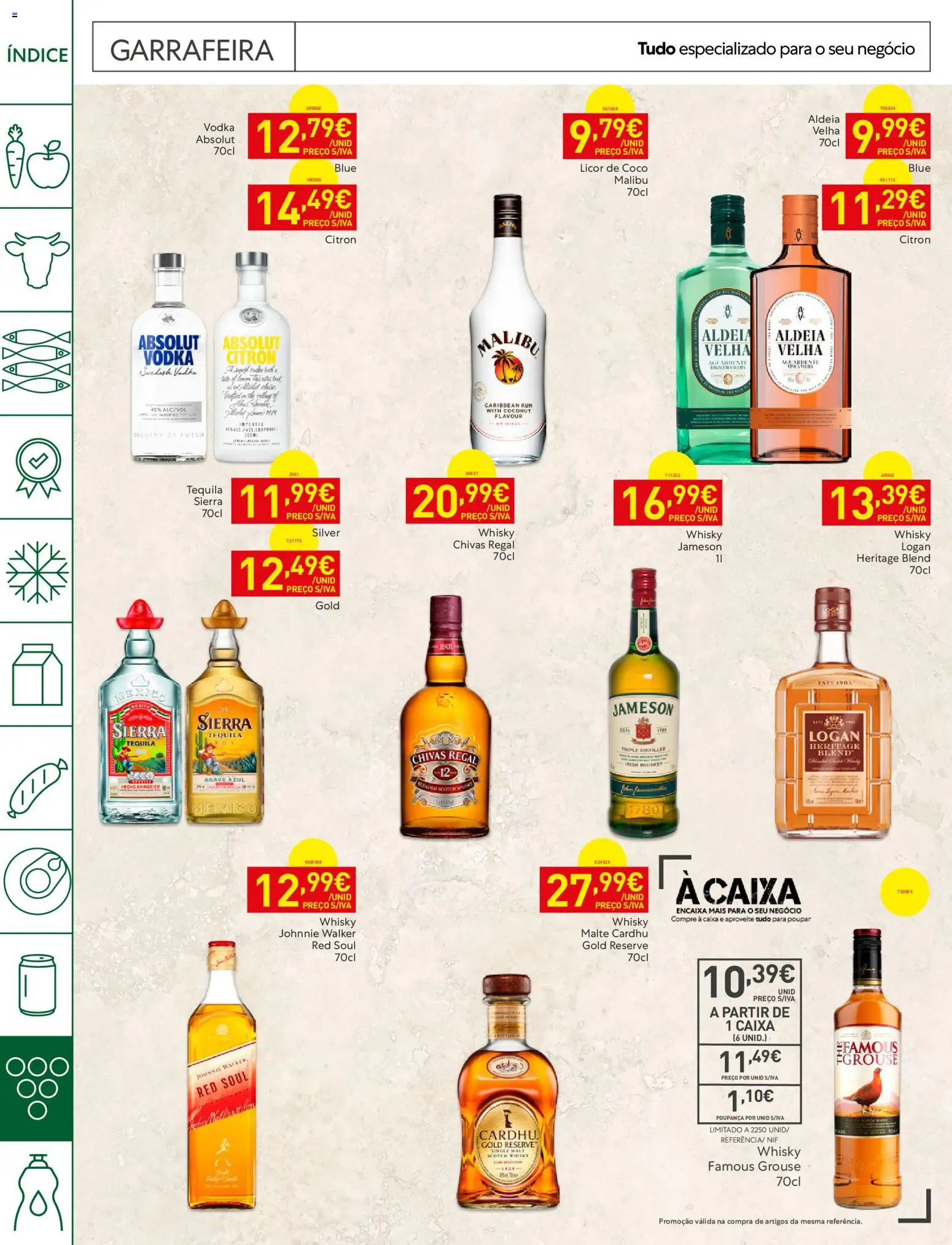Recheio Horeca │ válido de 11/08/2026 | Página: 26 | Produtos: Whisky, Whisky Jameson, Caixa, Vodka