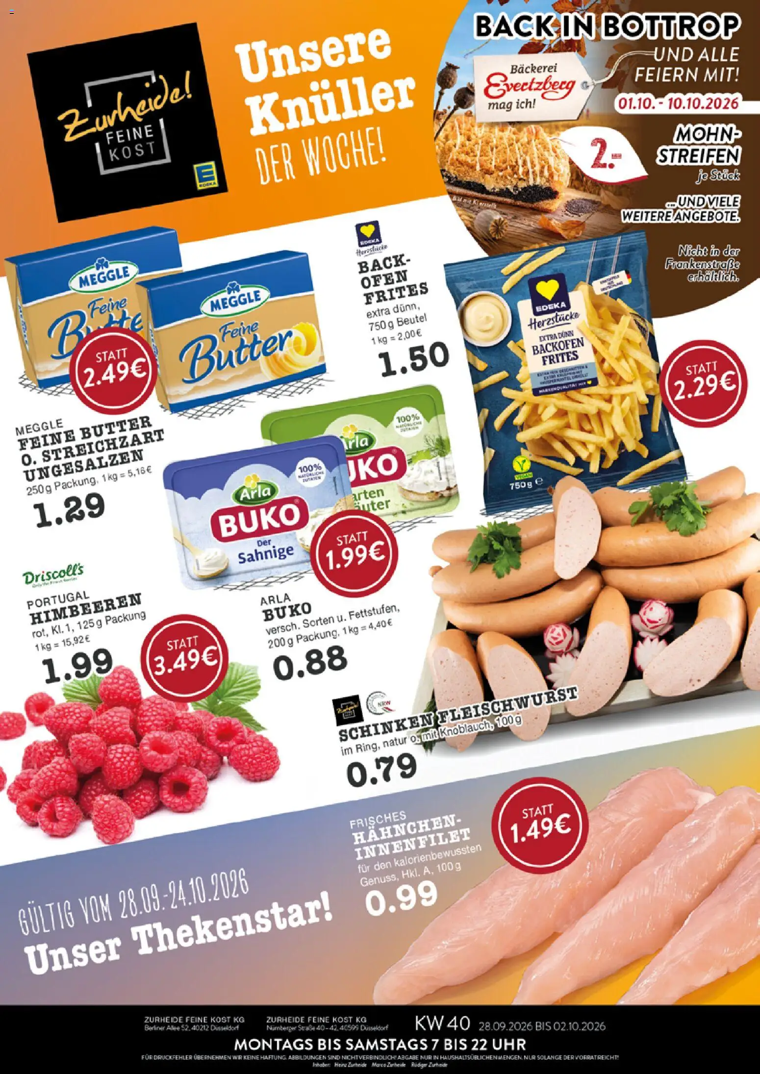 Edeka Zurheide Prospekt – gültig ab 28.09.2026 | Seite: 1