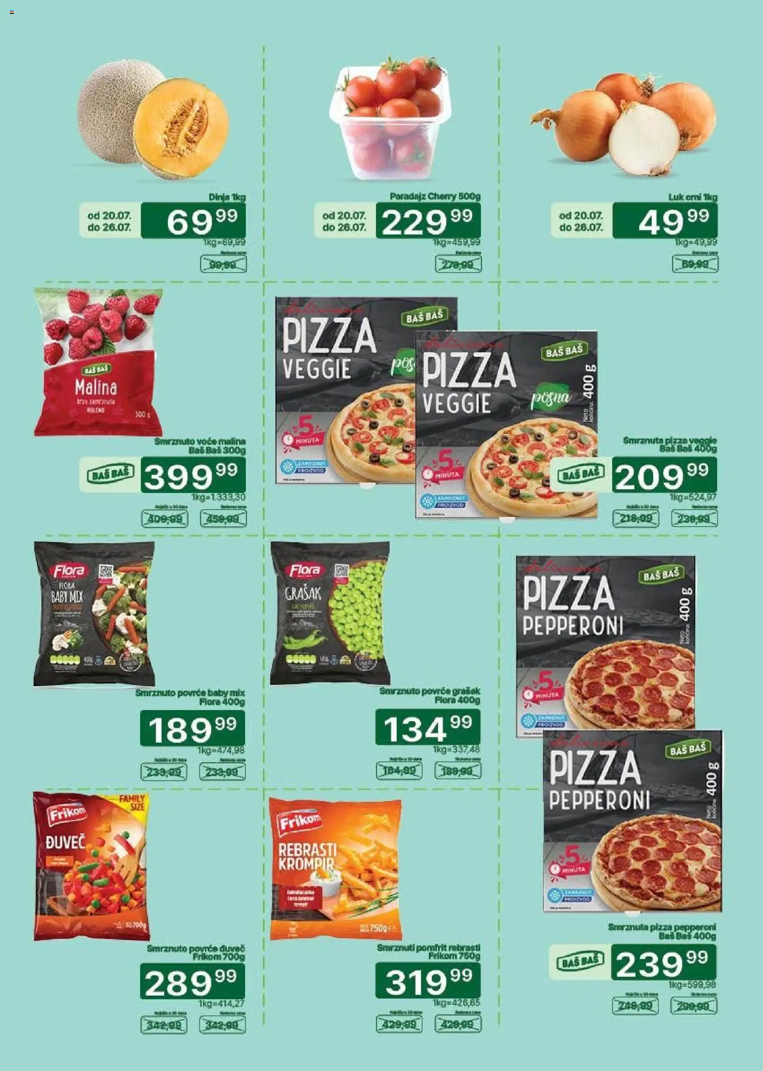 Univerexport katalog - važi od 20.07.2026 | Strana: 2 | Proizvode: Grašak, Krompir, Pomfrit, Paradajz