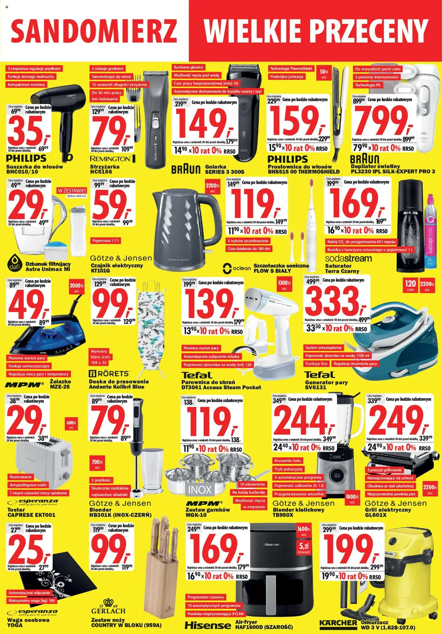 Mediaexpert promocje - Wielkie przeceny Sandomierz od 21.05.2026 | Strona: 6 | Produkty: Czajnik, Deska do prasowania, Woda, Sodastream