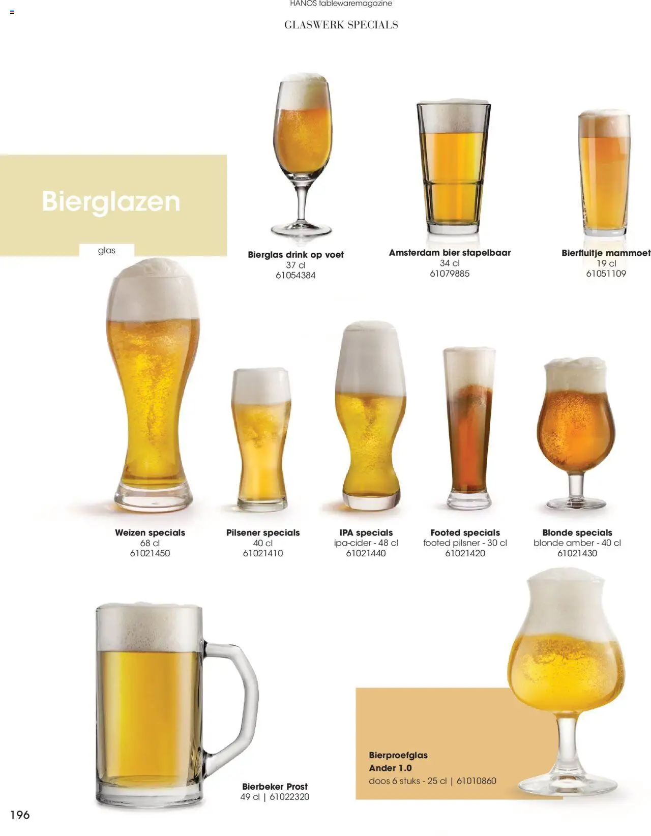 {H1} | Pagina: 196 | Producten: Bier, Glas