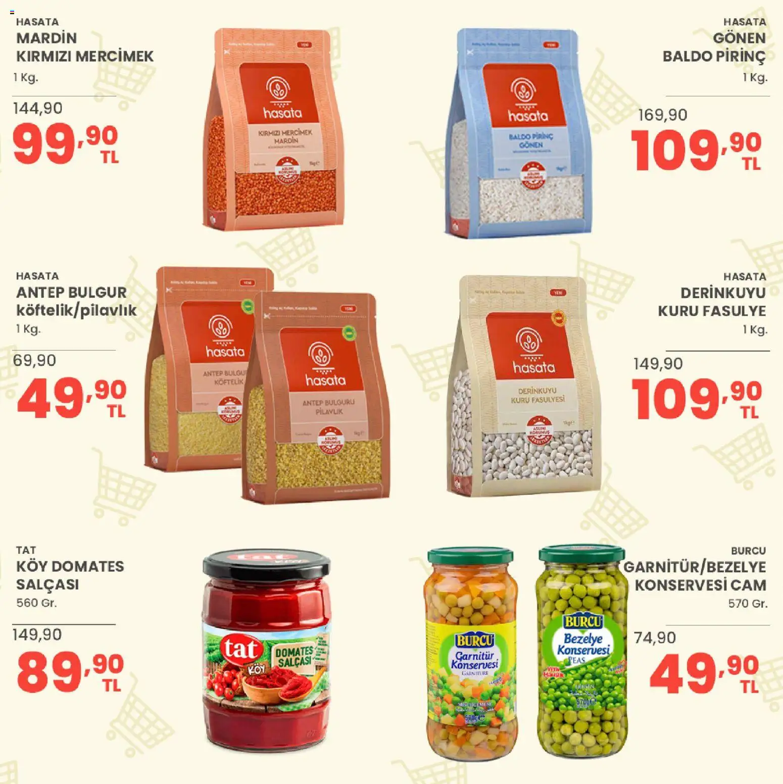 Sarıyer Katalog - 02 Ekim 2026 tarihinden itibaren geçerlidir | Sayfa: 22 | Ürünler: Kuru fasulye, Fasulye, Domates, Bezelye