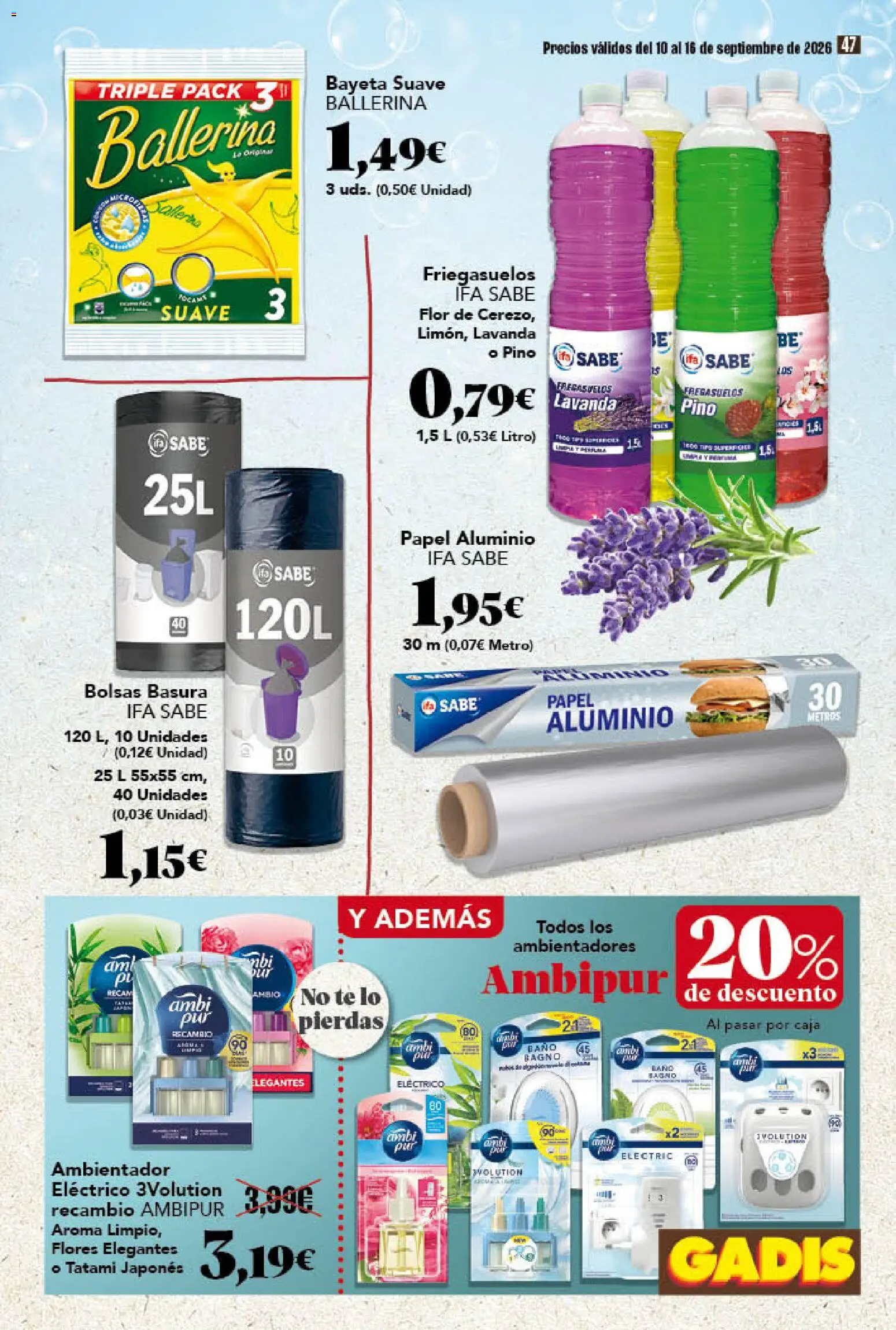 Gadis folleto │ válido desde el 10/09/2026 | Página: 47 | Productos: Flores, Té, Caja, Baño