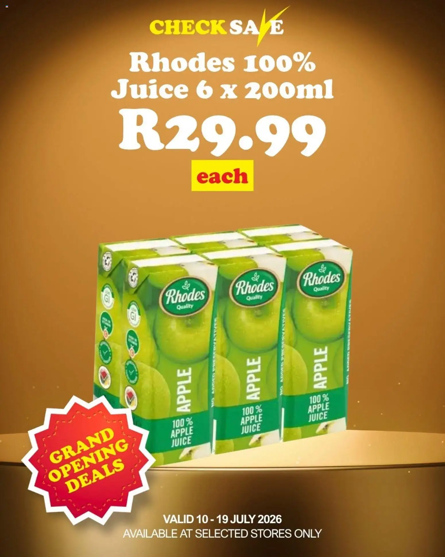 New Check Save catalogue – valid from 10/07/2026 | Page: 9 | Products: Juice