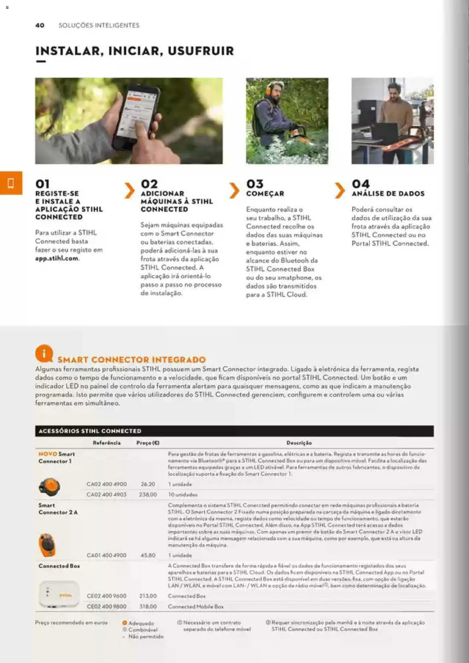 Stihl Catálogo │ válido de 07/09/2026 | Página: 40 | Produtos: Telefone, Rádio, Baterias, Bateria