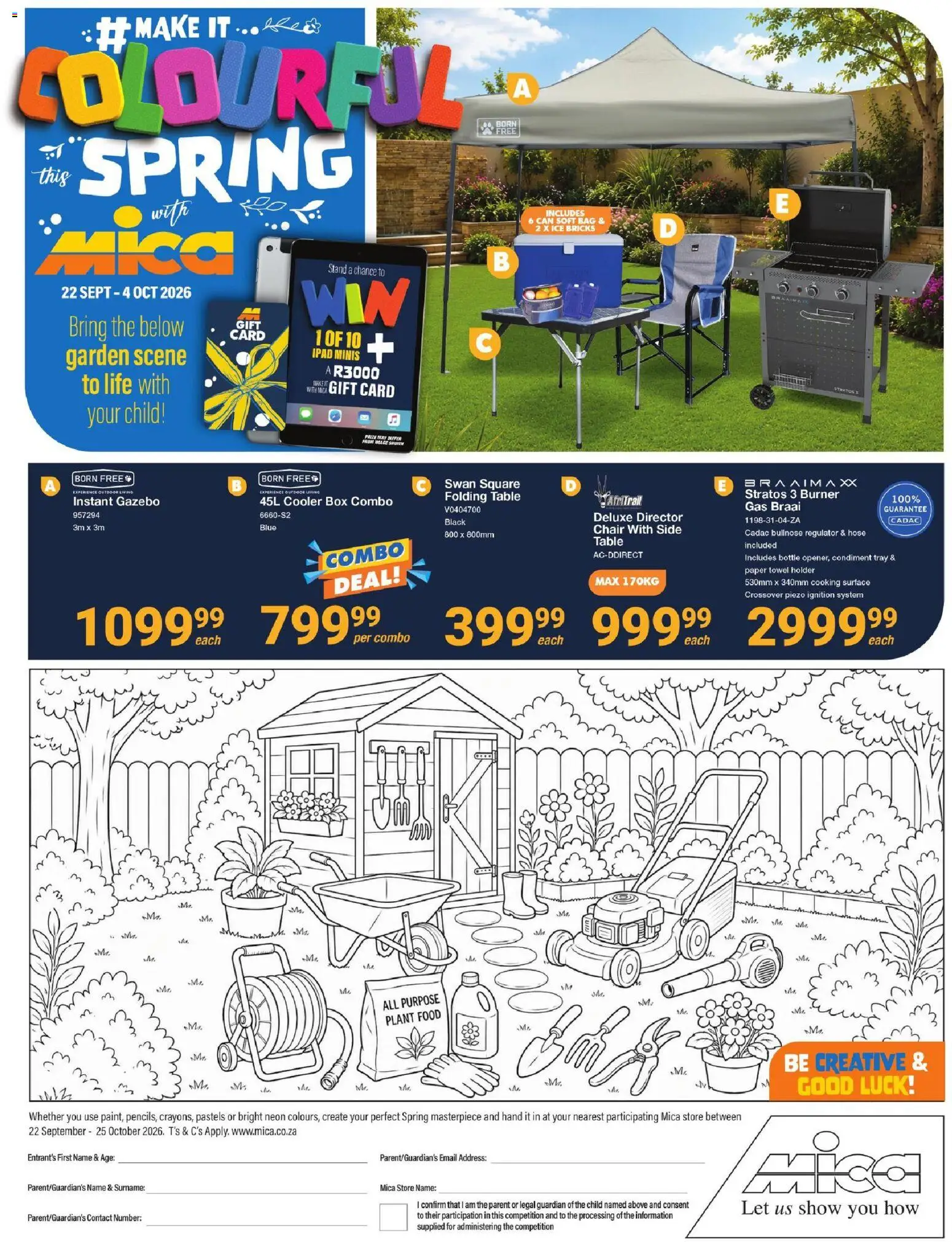 New MICA catalogue – valid from 22/09/2026 | Page: 1 | Products: Side table, Table, Chair, Cooler
