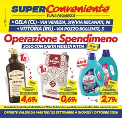 Anteprima del volantino SuperConveniente volantino Gela, Vittoria valido a partire dal 22/09/2026