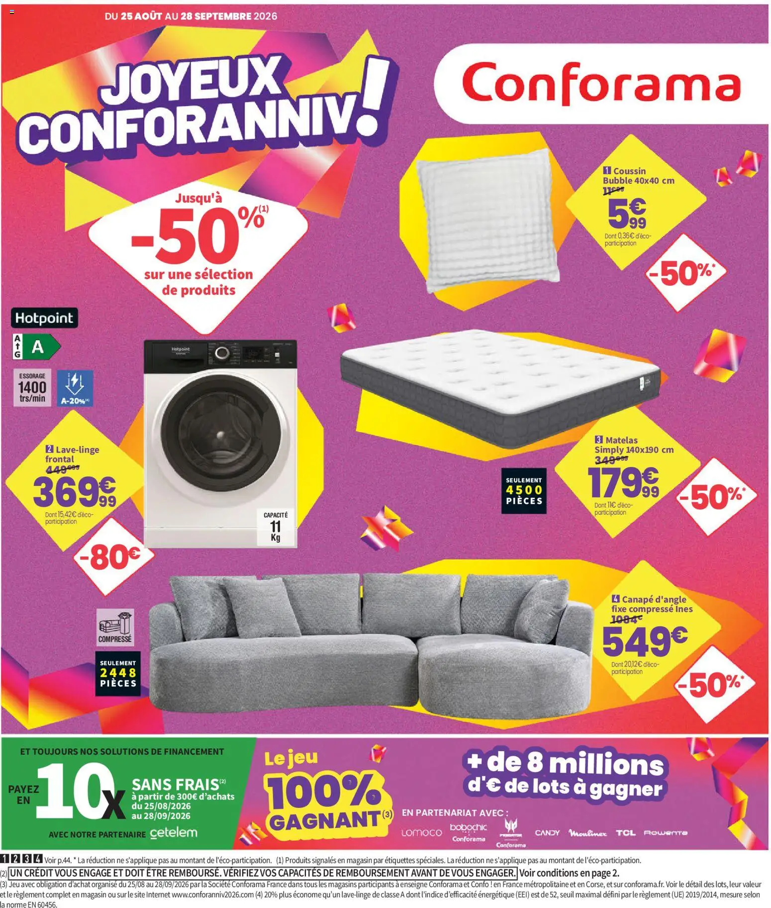 Conforama Mardi 25 Août Produits Frais