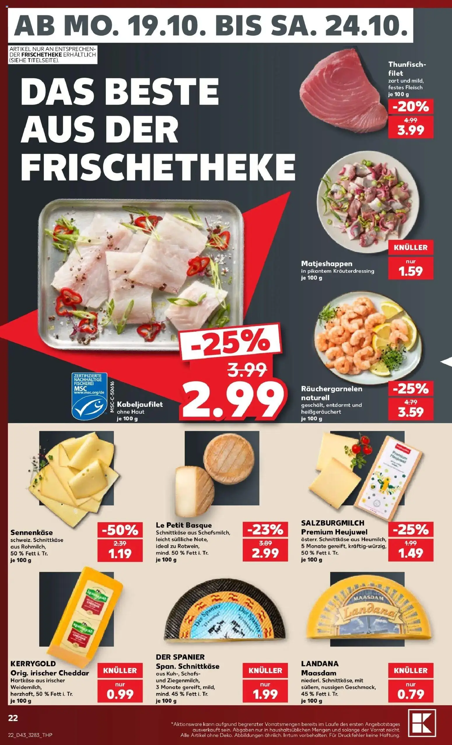 Prospekt Kaufland ab 19.10.2026 » Angebote Online zum Blättern | Seite: 26 | Produkte: Thunfisch, Fleisch