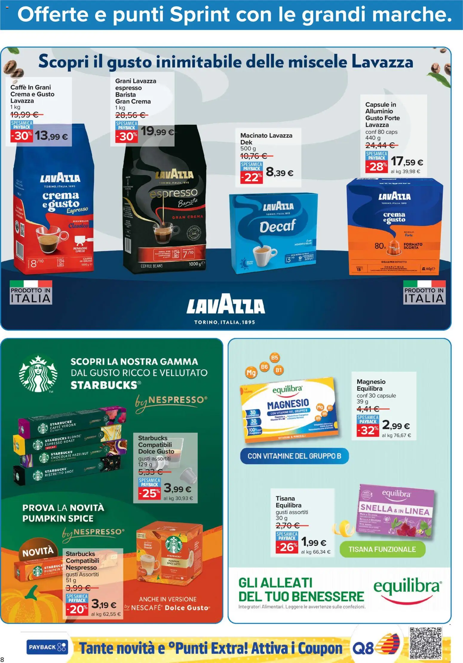 Volantino Carrefour del 23/10/2026 | Pagina: 10 | Prodotti: Tisana, Caffè, Latte, Caffè in grani