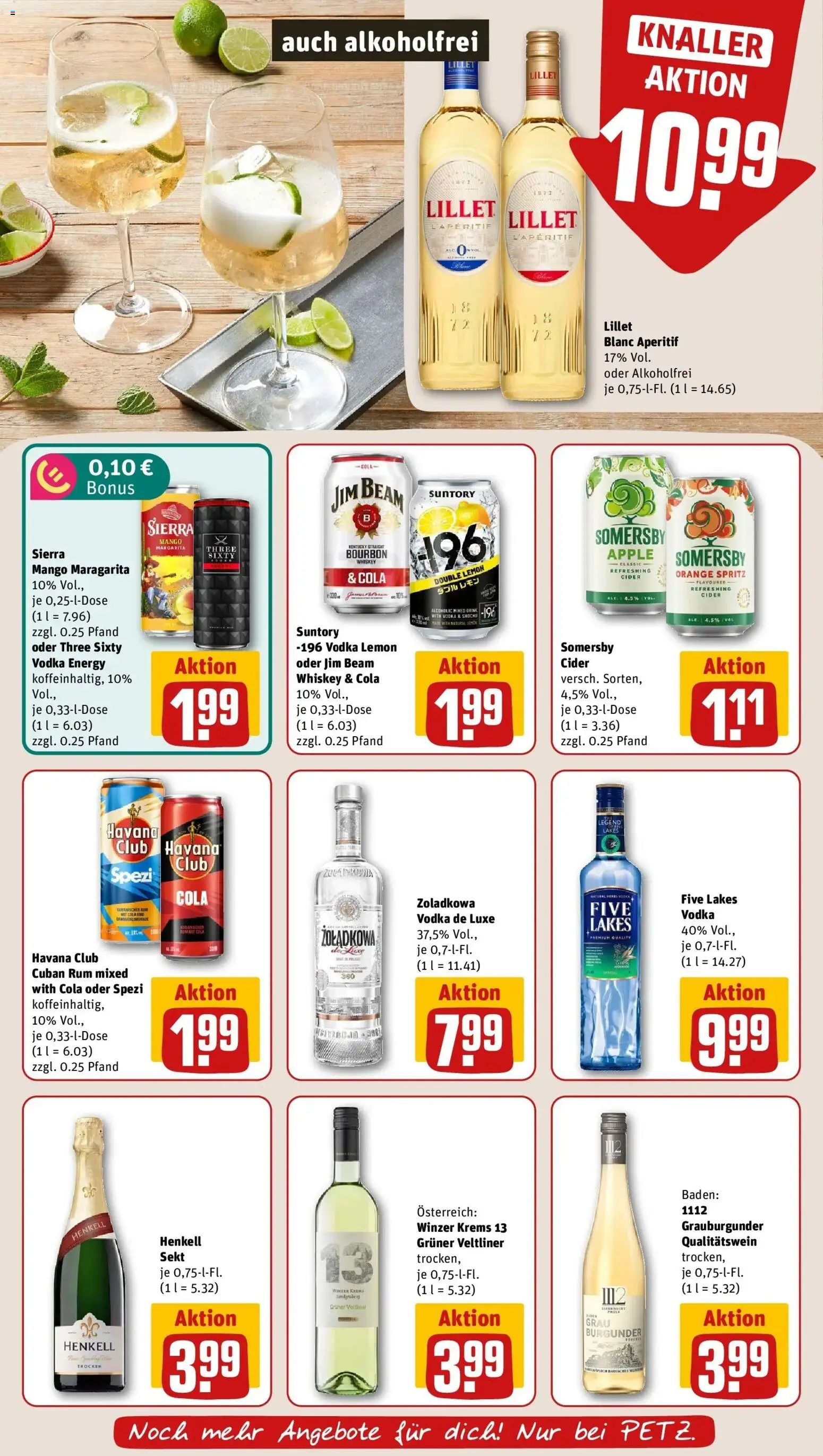 REWE Prospekt ab 03.08.2026 zum Blättern » Angebote | Seite: 17 | Produkte: Jim beam, Rum, Lillet, Mango