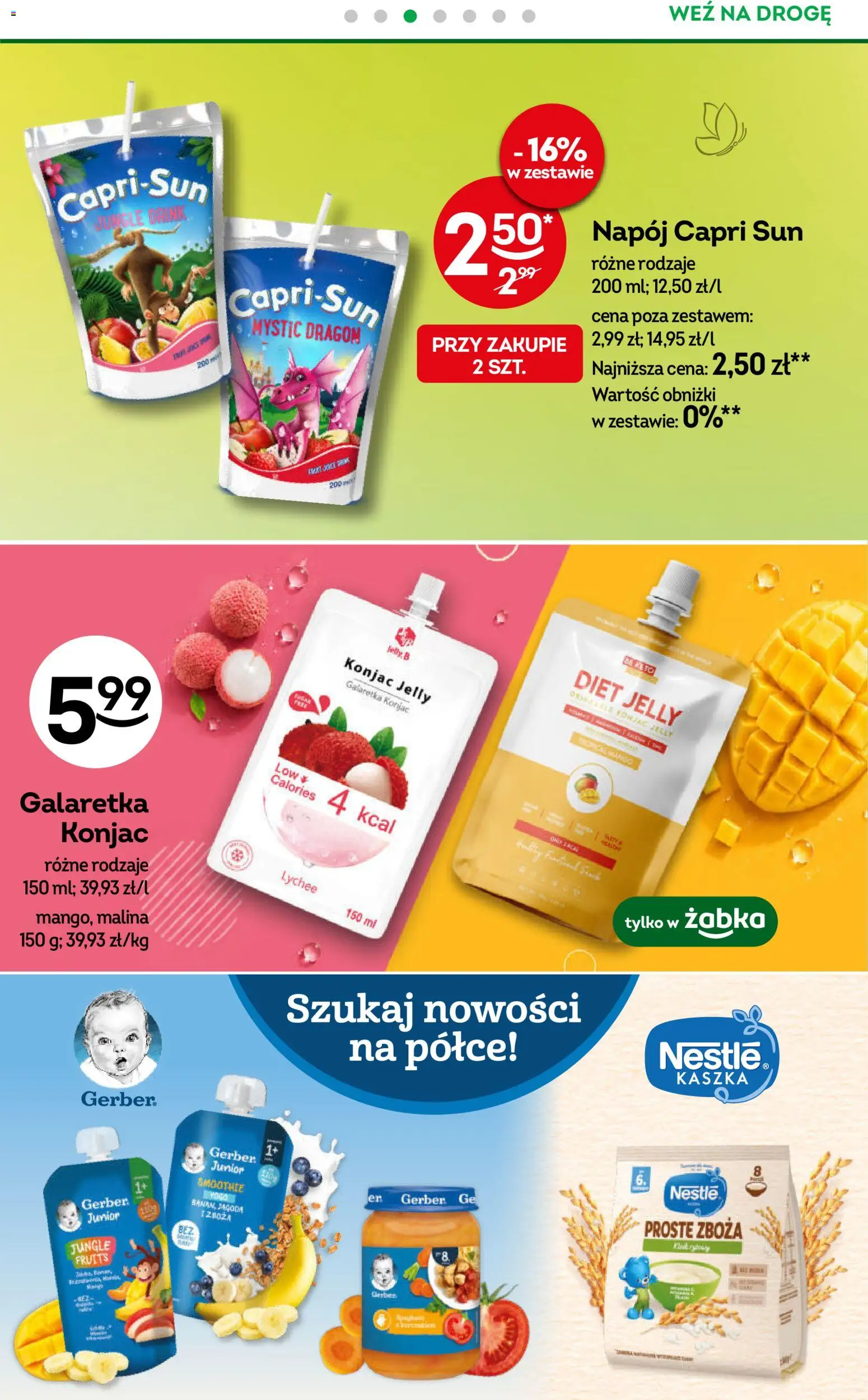 Żabka gazetka od 10.08.2026 | Strona: 72 | Produkty: Malina, Galaretka, Zboża