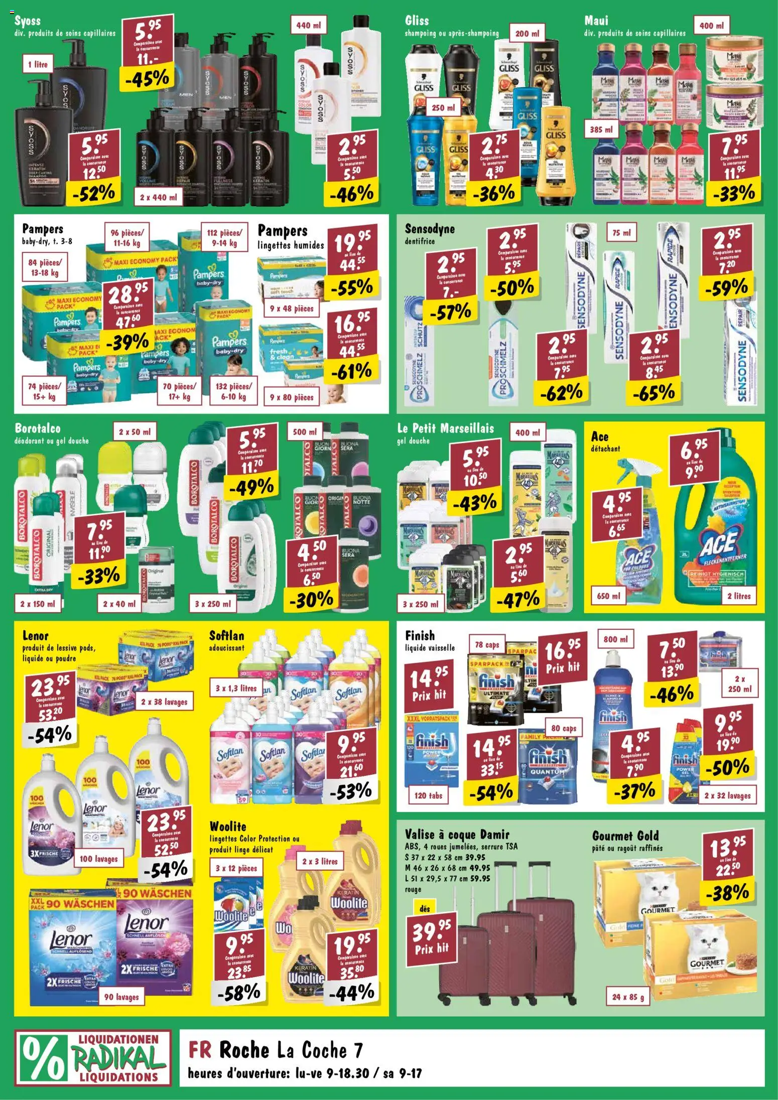 Radikal aktionen FR – gültig ab 03.11.2026 | Seite: 2 | Produkte: Deodorant, Rouge, Fleckenentferner, Pampers