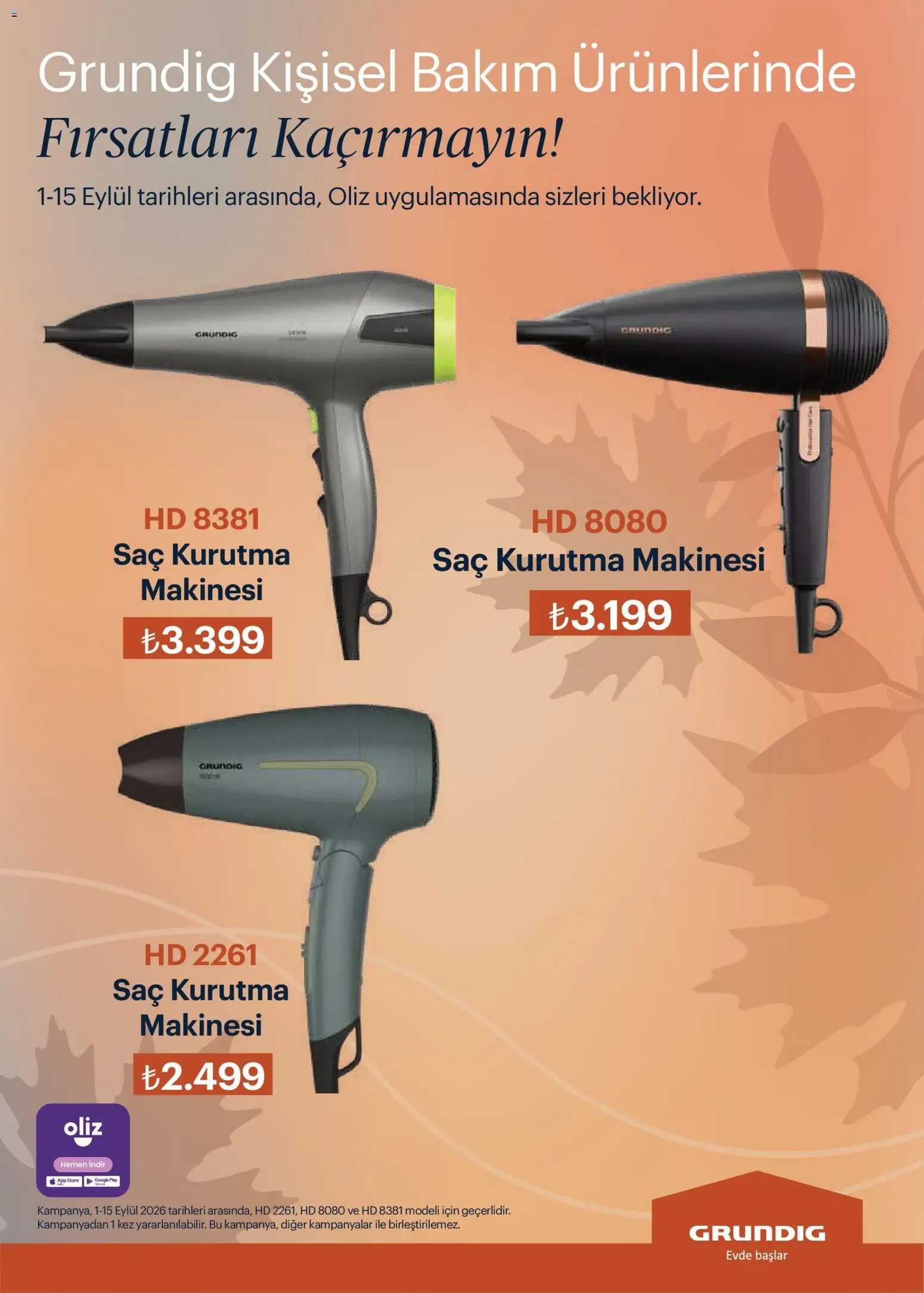 Arçelik Katalog - 01 Eylül 2026 tarihinden itibaren geçerlidir | Sayfa: 100 | Ürünler: Saç kurutma makinesi, Kurutma makinesi