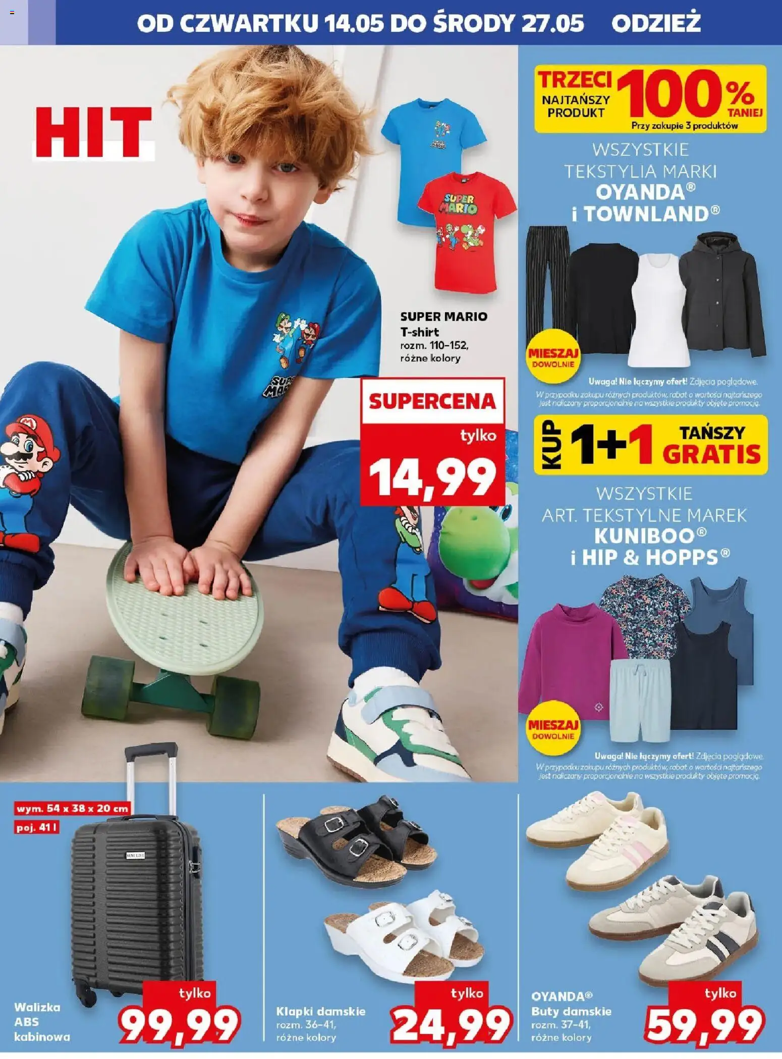 Kaufland gazetka - Złap Okazje od 14.05.2026 | Strona: 12 | Produkty: Buty, Klapki, Walizka, Klapki damskie