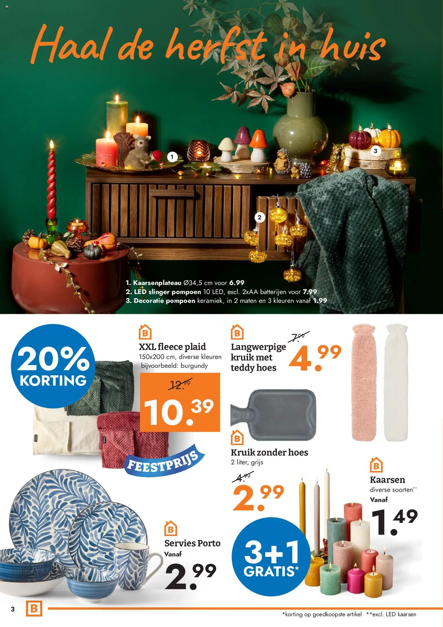 {H1} | Pagina: 3 | Producten: Pompoen, Servies, Decoratie, Batterijen