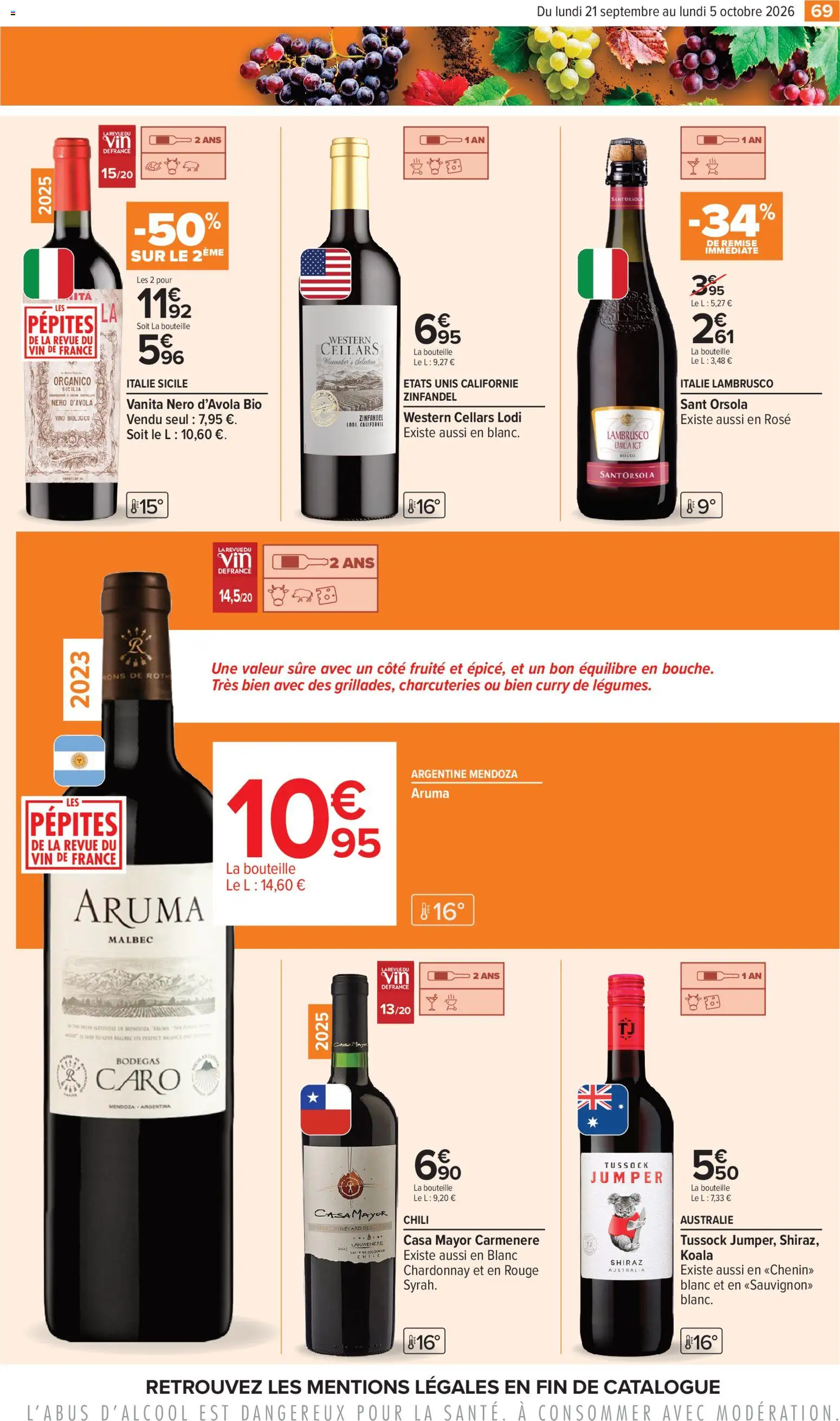 {H1} | Page: 69 | Produits: Curry, Caro, Bouteille, Thé