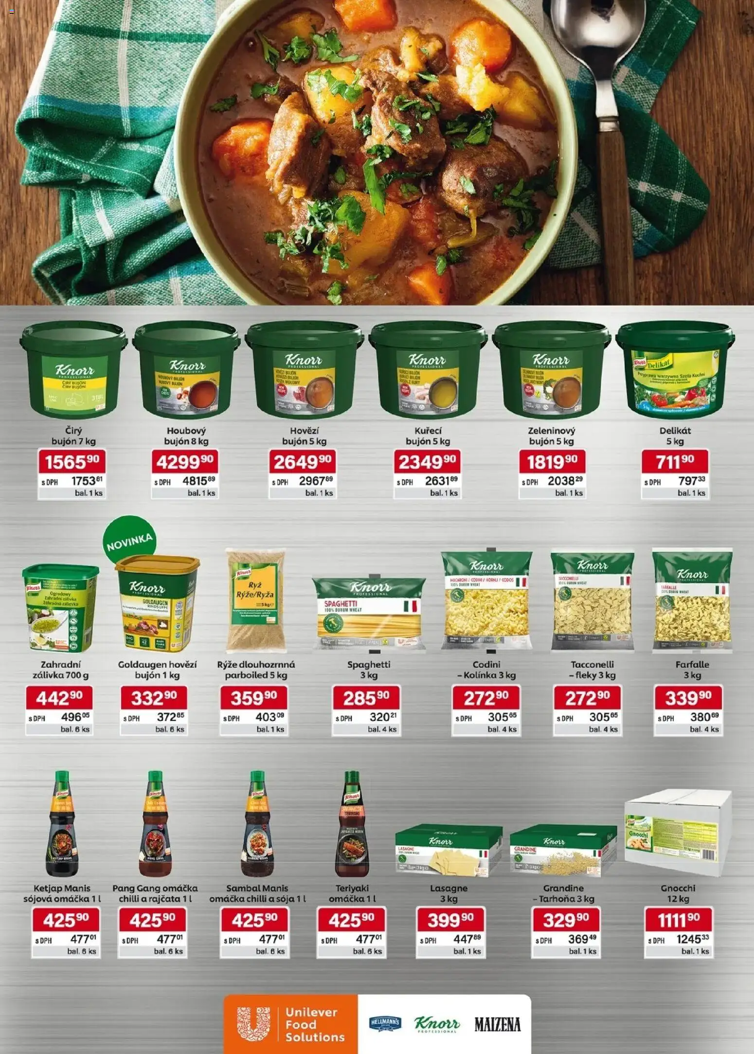Astur & Qanto leták - Velkoobchod 08/2026 od 01.08.2026 | Strana: 175 | Produkty: Knorr, Hellmann's, Gnocchi, Lasagne