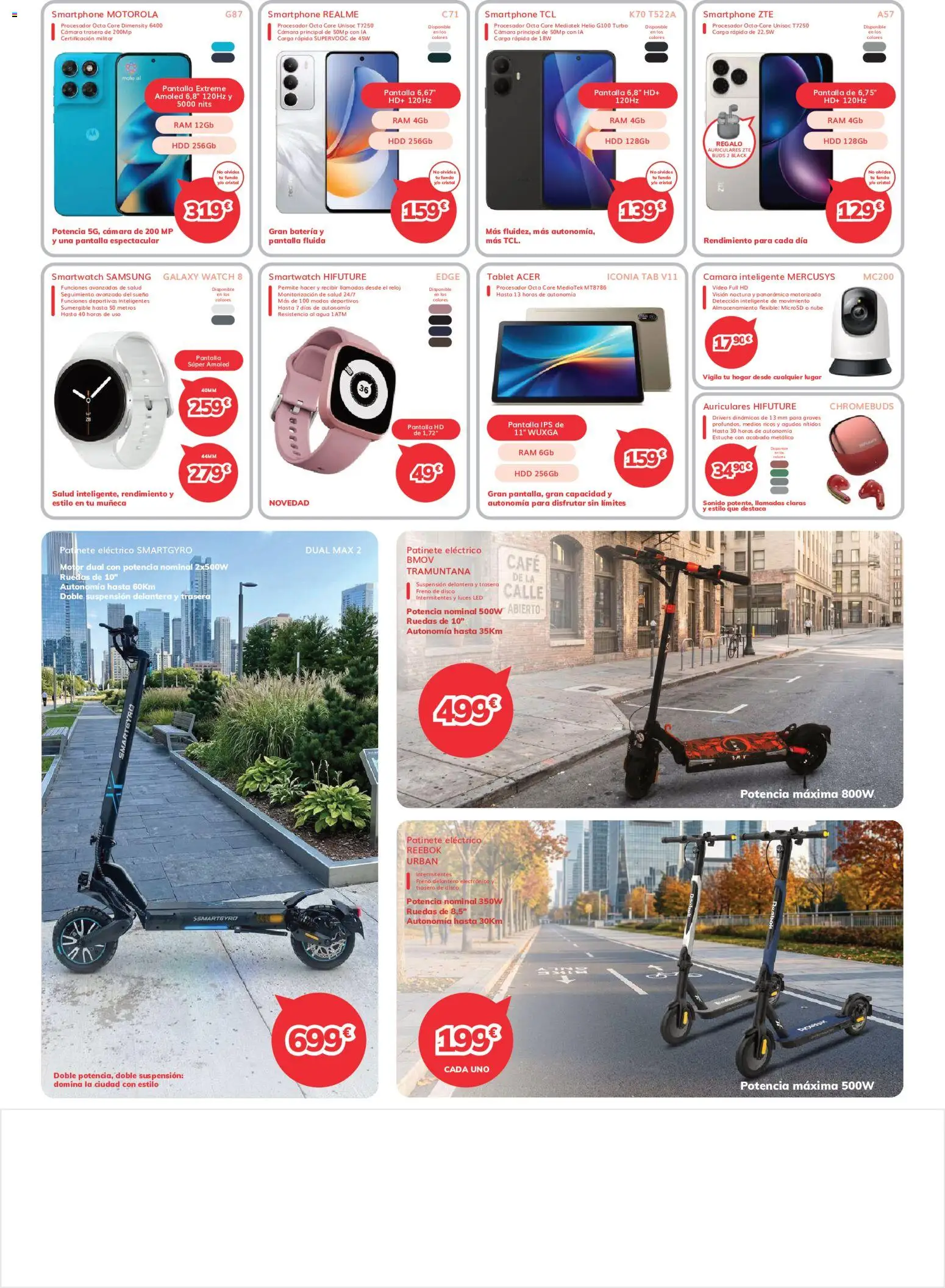 Mi Electro - folleto │ válido desde el 01/10/2026 | Página: 8 | Productos: Smartphone, Funda, Patinete eléctrico, Agua