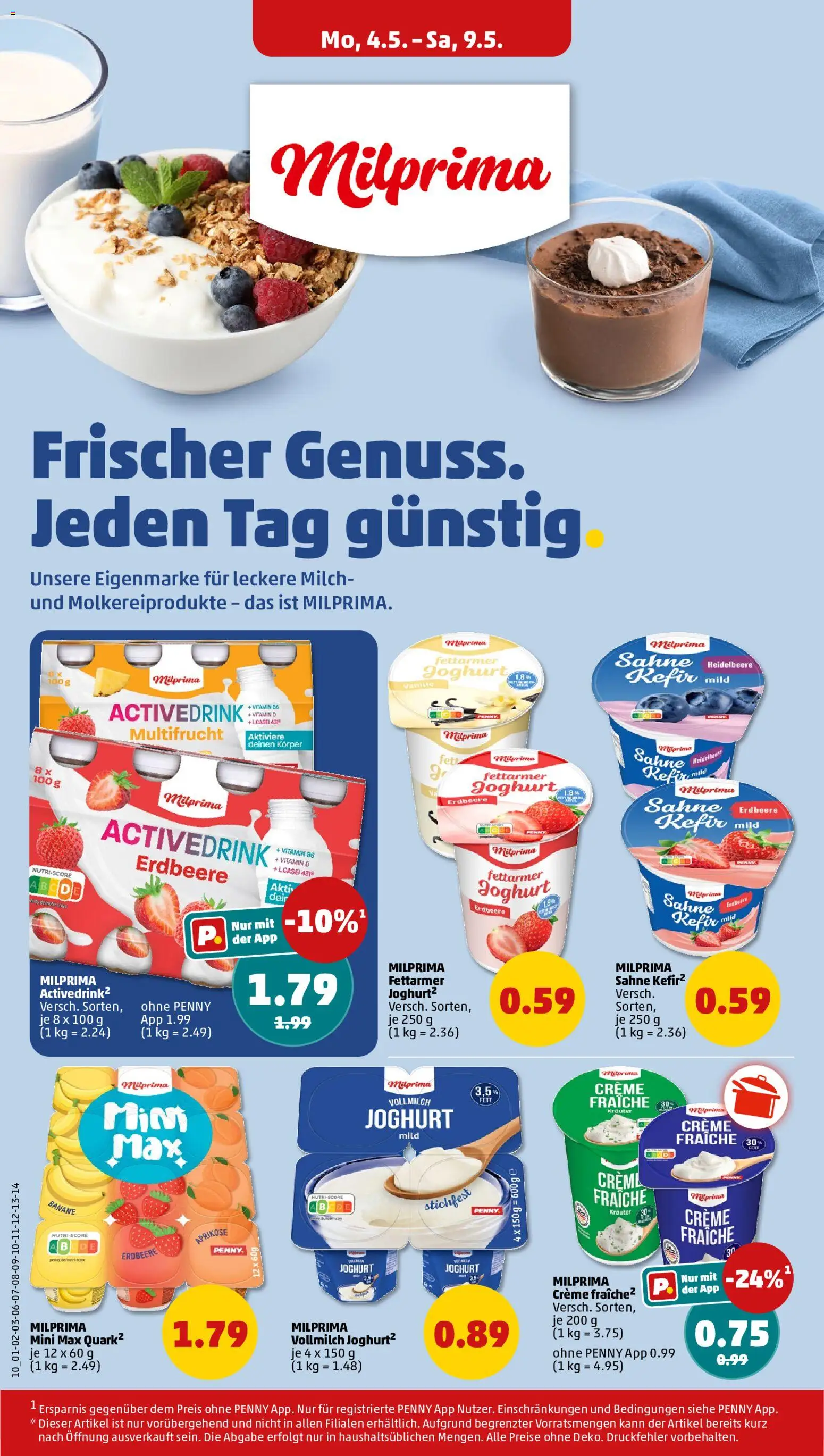 Penny Prospekt 	 – gültig ab 04.05.2026 | Seite: 14 | Produkte: Kefir, Milch, Creme, Sahne