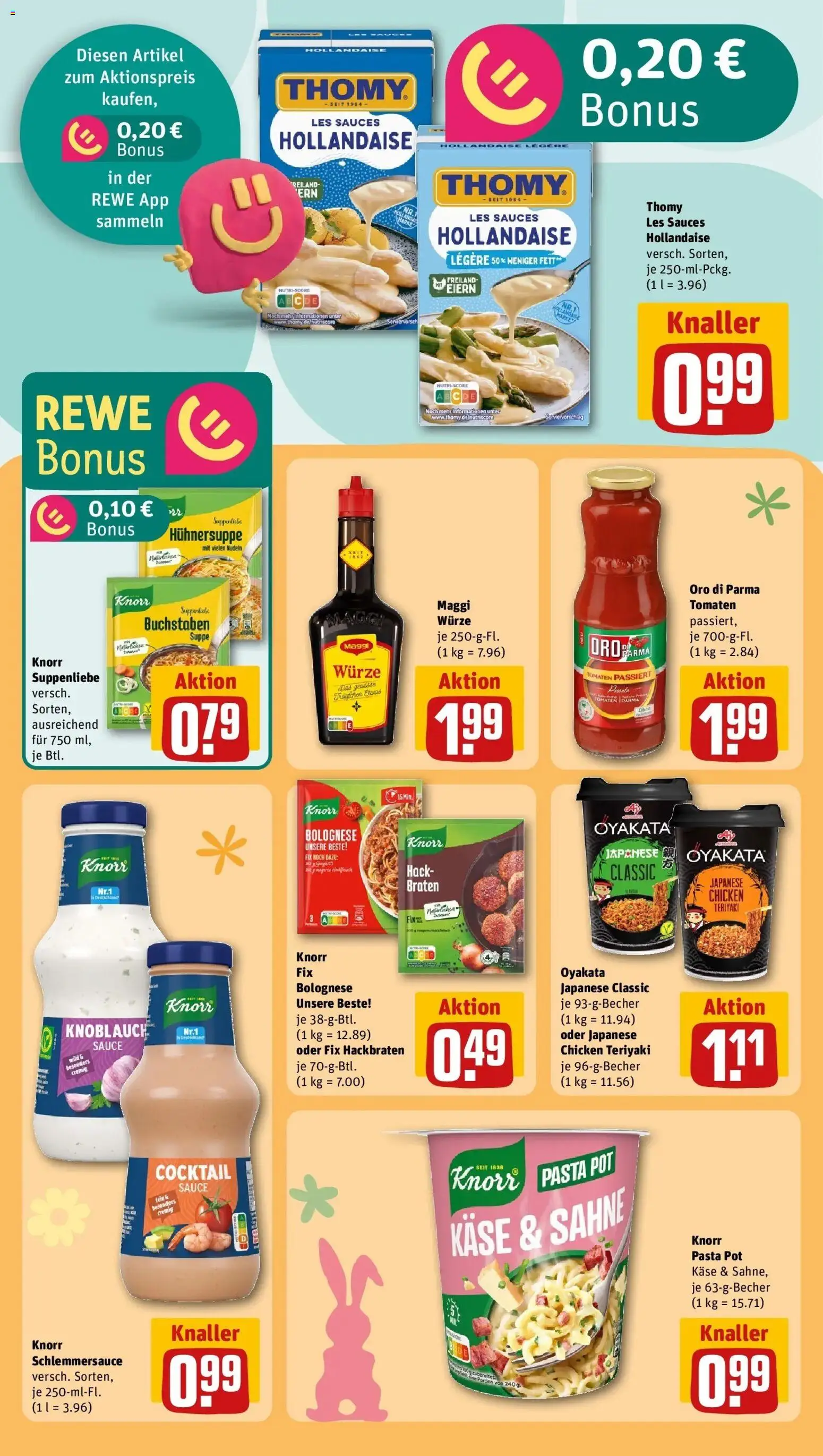 Rewe Prospekt Neunburg Vorm Wald	 – gültig ab 15.03.2026 | Seite: 26 | Produkte: Thomy les sauces, Käse, Pasta, Sahne