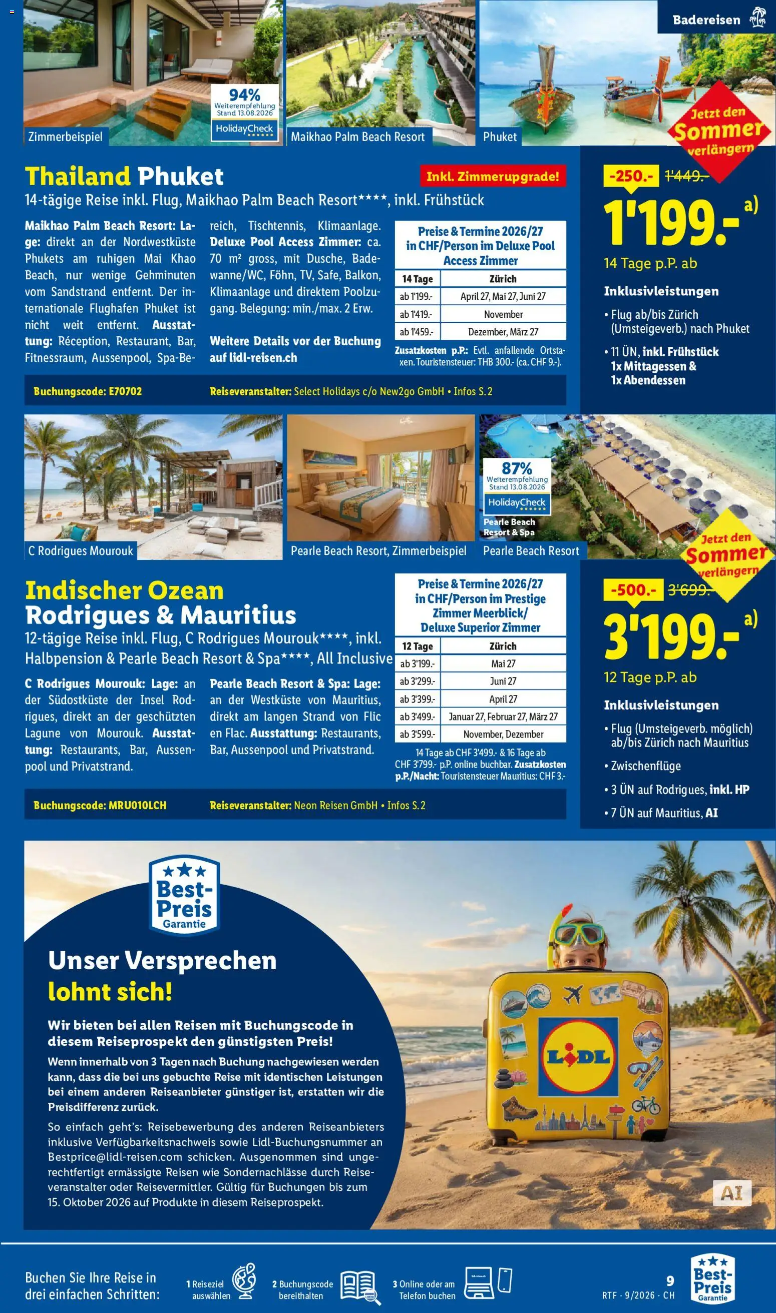 Lidl aktionen September/Oktober Reise-Highlights – gültig ab 14.09.2026 | Seite: 9