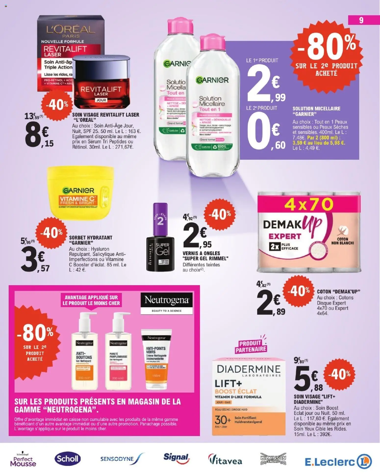 {H1} | Page: 9 | Produits: Soin visage, Serum, Coton, Crème