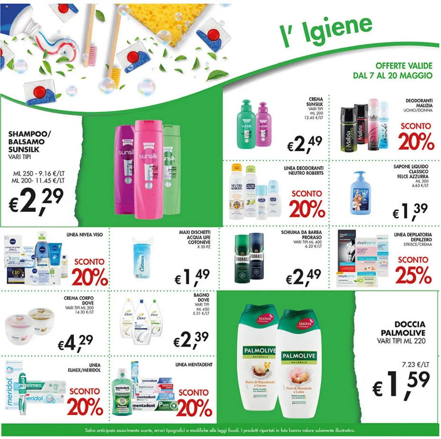 Volantino Coal del 07.05.2026 | Pagina: 29 | Prodotti: Crema, Schiuma da barba, Bagno, Doccia